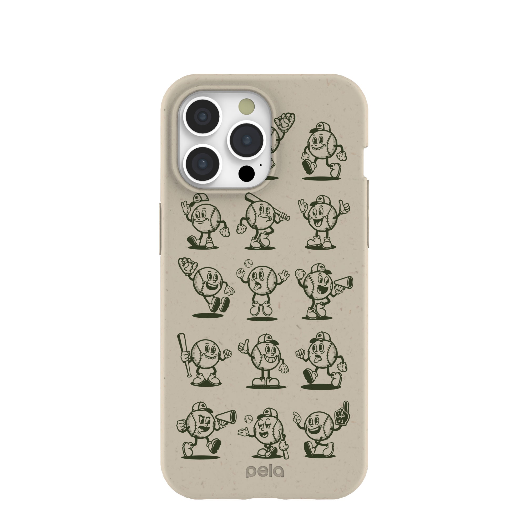 London Fog Lets Play Ball iPhone 15 Pro Max Case Refurbished - Pela Case refurbished available on Cerqular