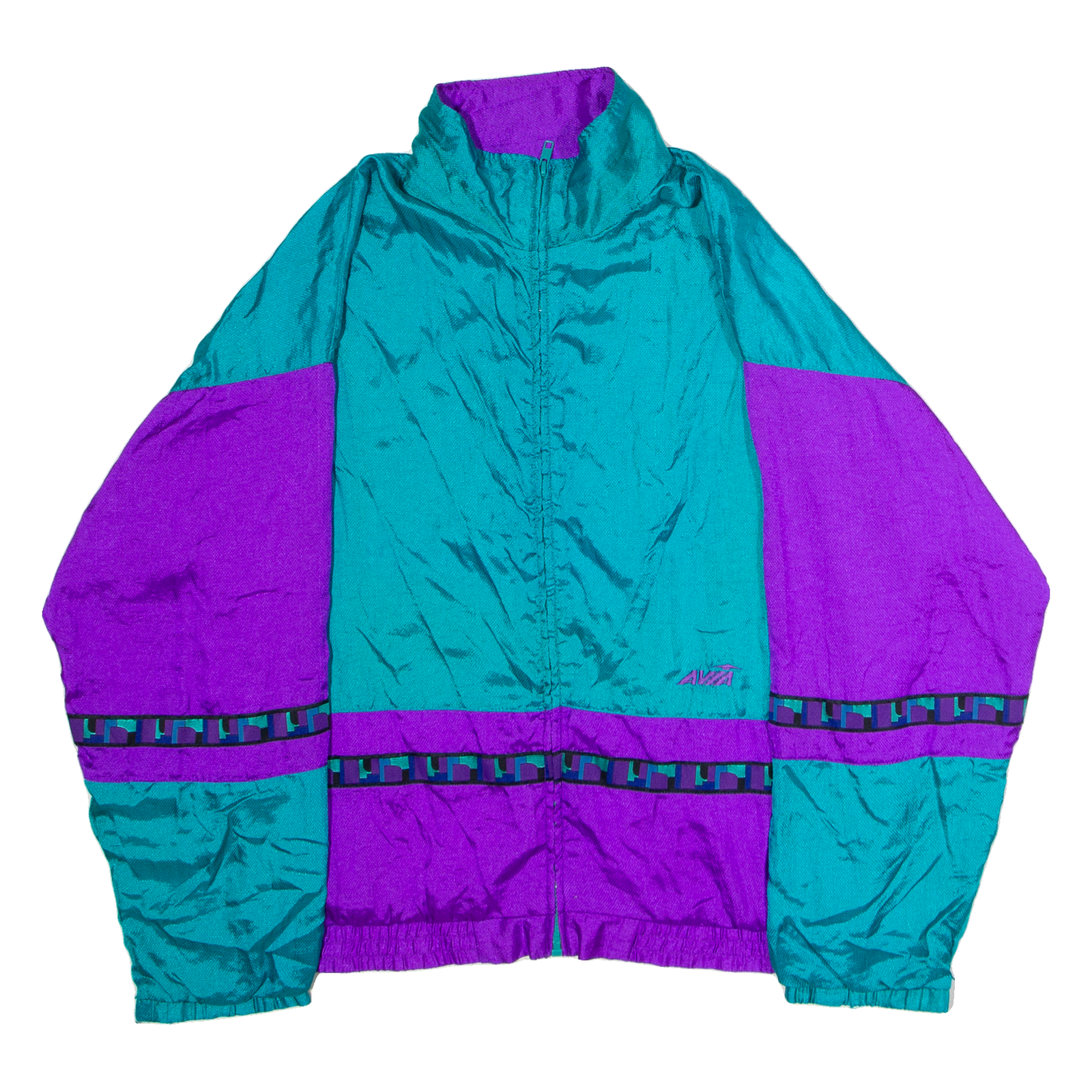 AVIA Mens Shell Jacket Blue Nylon Colourblock M Refurbished - N/A refurbished available on Cerqular