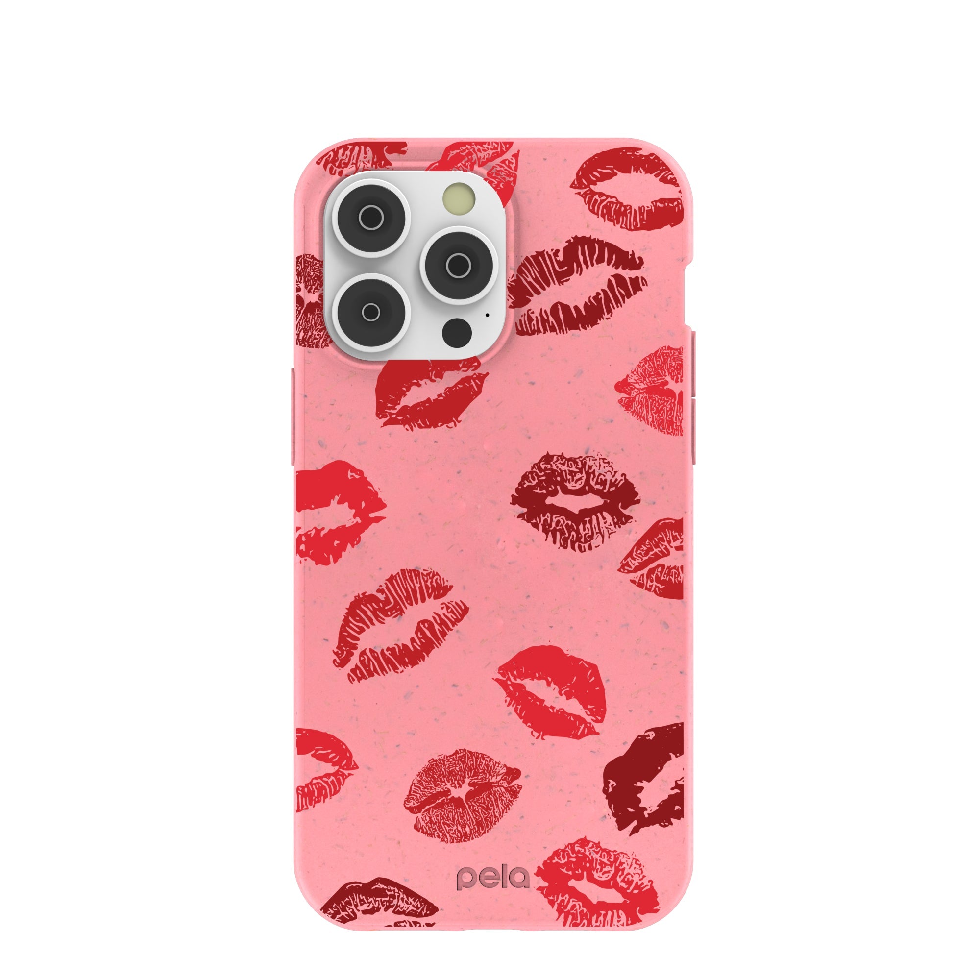 Bubblegum Pink XOXO iPhone 14 Pro Max Case Refurbished - Pela Case refurbished available on Cerqular