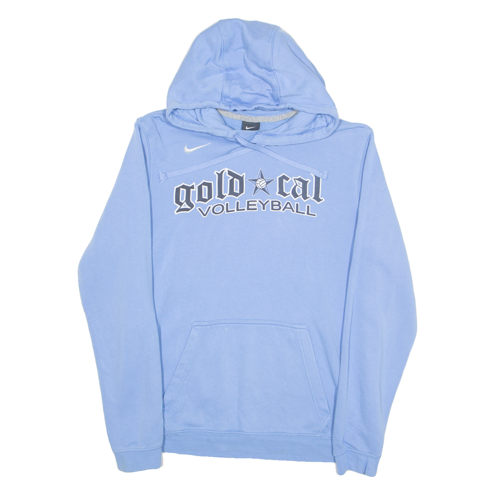 NIKE Gold Cal VOLLEYBALL Womens Blue Hoodie USA M Refurbished - N/A refurbished available on Cerqular