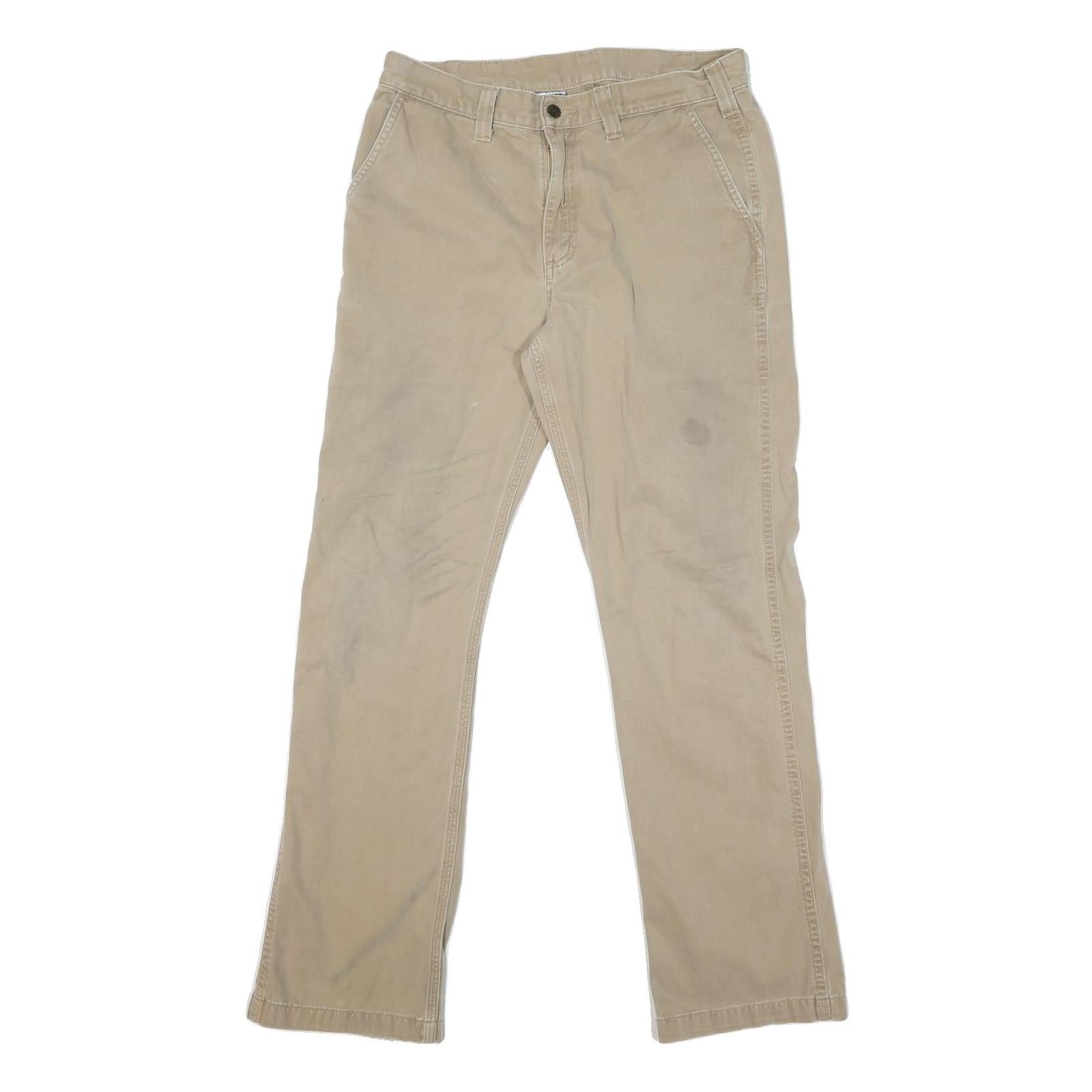 Buy CARHARTT Mens Cotton Blend Beige Regular Straight Trousers W34 L32 Workwear Refurbished - $49.39 CARHARTT Mens Cotton Blend Beige Regular Straight Trousers W34 L32 Workwear Refurbished - N/A refurbished available on Cerqular