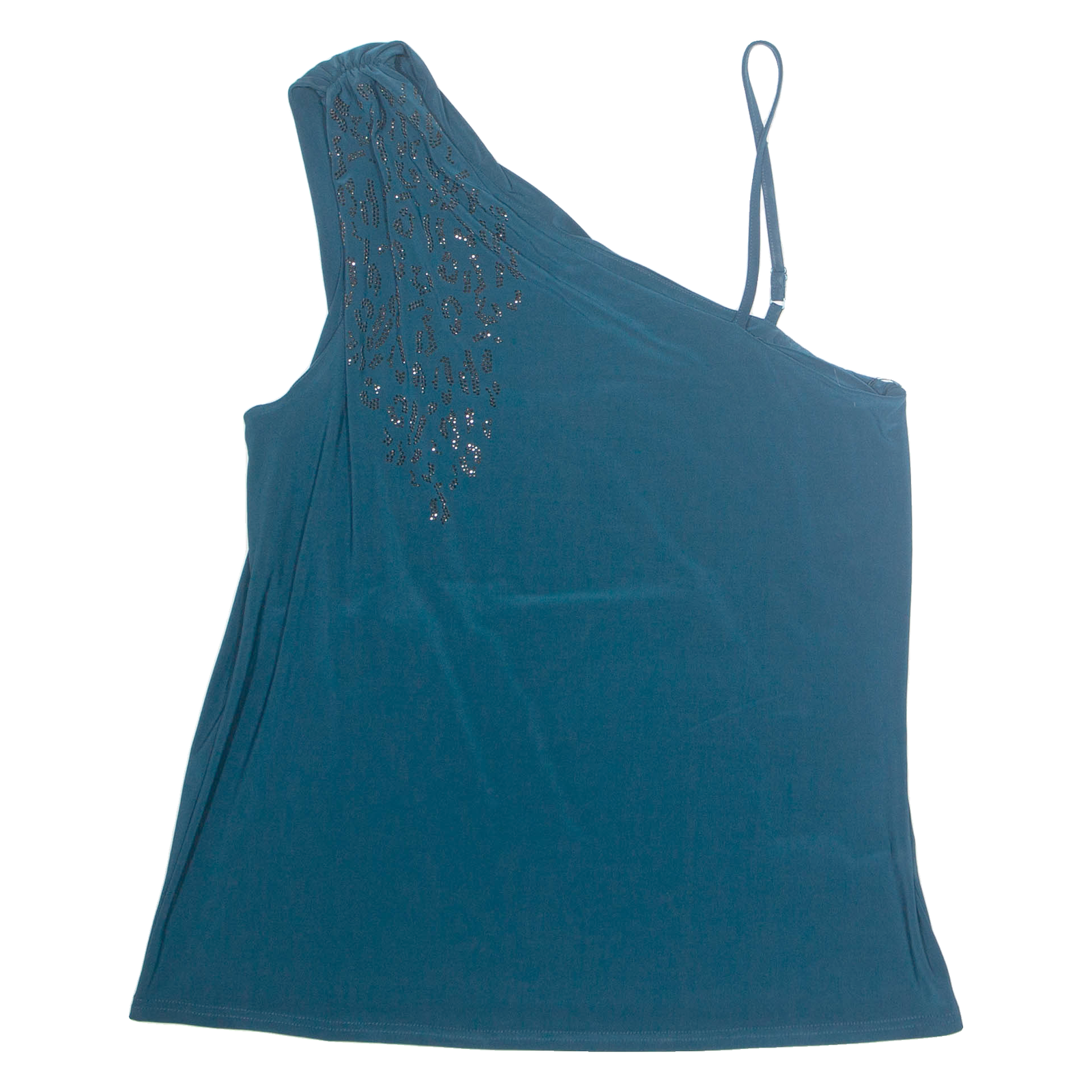YESSICA Womens Blouse Blue One Shoulder S Refurbished - N/A refurbished available on Cerqular