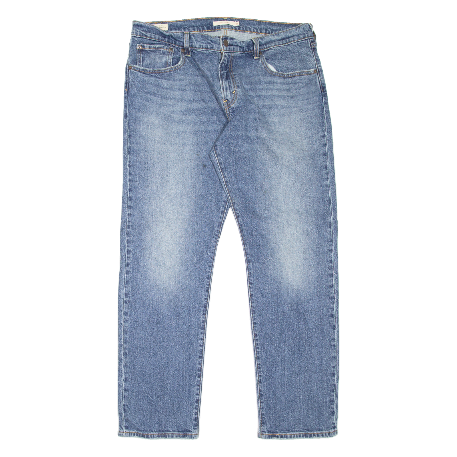 LEVI'S Middy BIG E Womens Jeans Blue Regular Straight Stone Wash W32 L31 Refurbished - N/A refurbished available on Cerqular