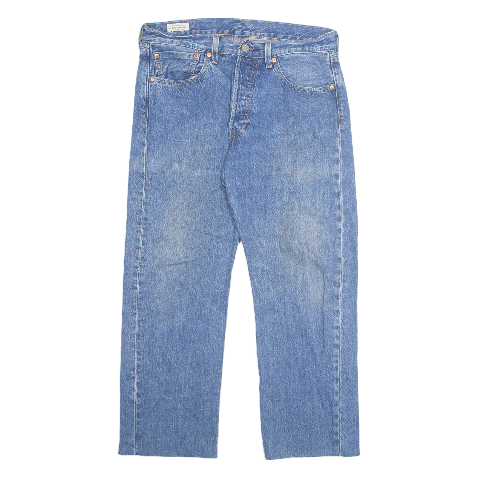 LEVI'S 501 BIG E Jeans Mens Blue Regular Straight Stone Wash W31 L24 Refurbished - N/A refurbished available on Cerqular