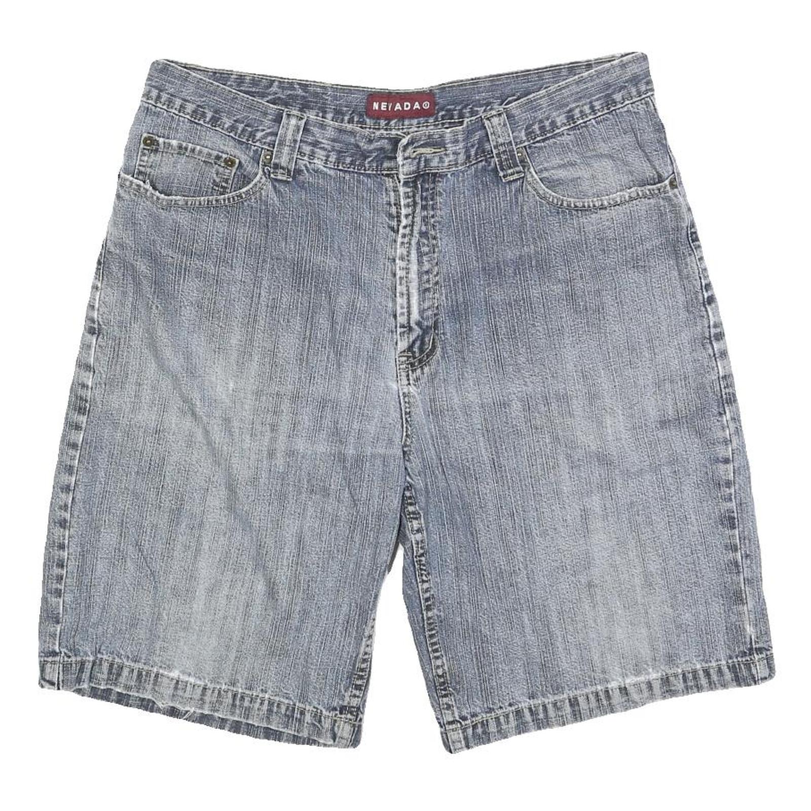 NEVADA Mens Denim Blue Casual Shorts L W36 Cotton Blend Classic Fit Refurbished - N/A refurbished available on Cerqular