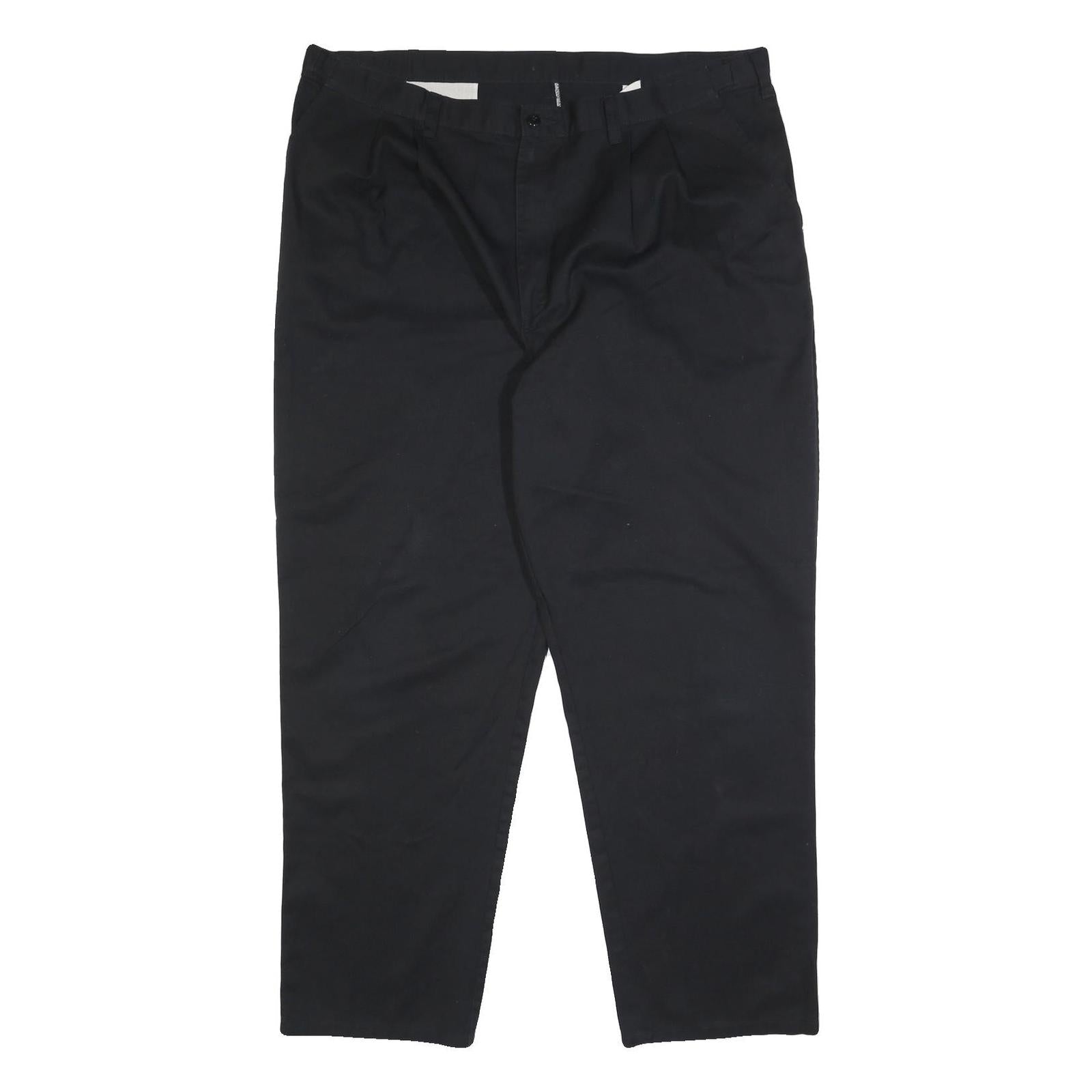DICKIES Mens Cotton Blend Black Relaxed Trousers W42 L32 Workwear Zip Closure Refurbished - N/A refurbished available on Cerqular