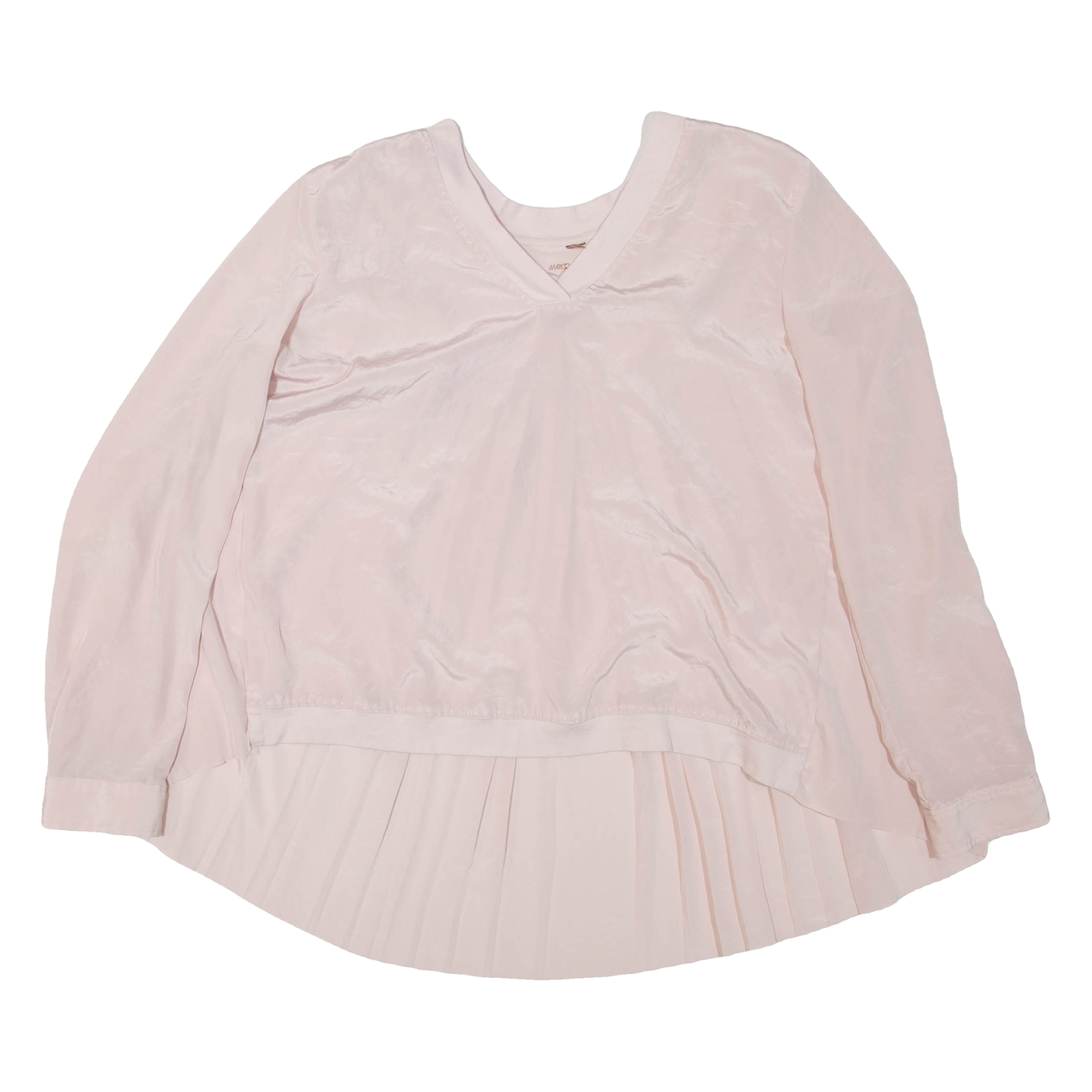 MARCCAIN SPORTS Womens Smock Top Pink Long Sleeve L Refurbished - N/A refurbished available on Cerqular