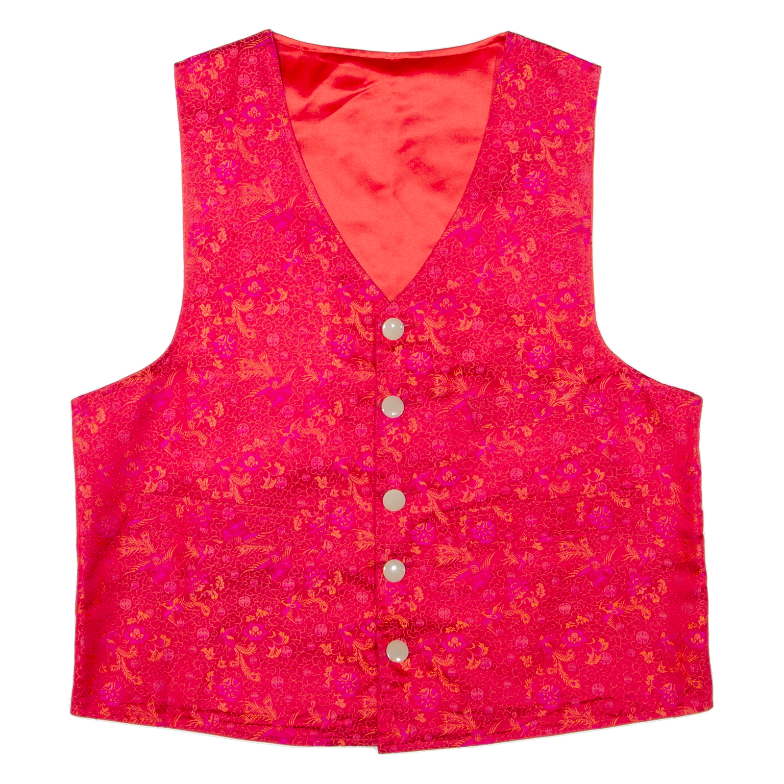 Mens Blazer Waistcoat Red Floral M Refurbished - N/A refurbished available on Cerqular