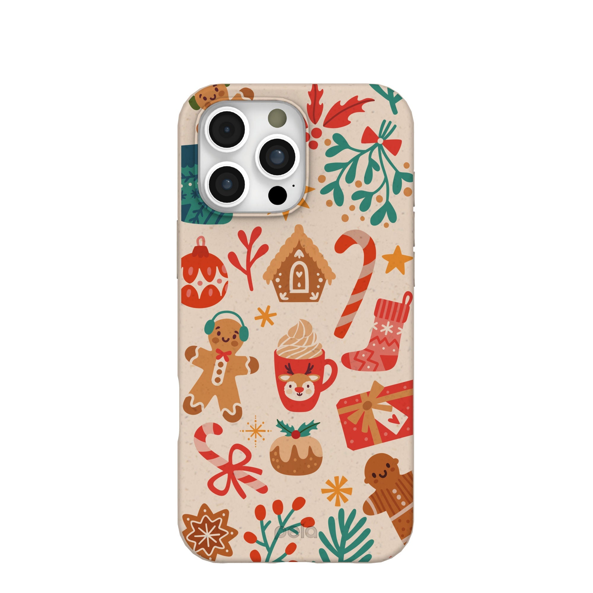 Seashell Festive AF iPhone 16 Pro Max Case Refurbished - Pela Case refurbished available on Cerqular