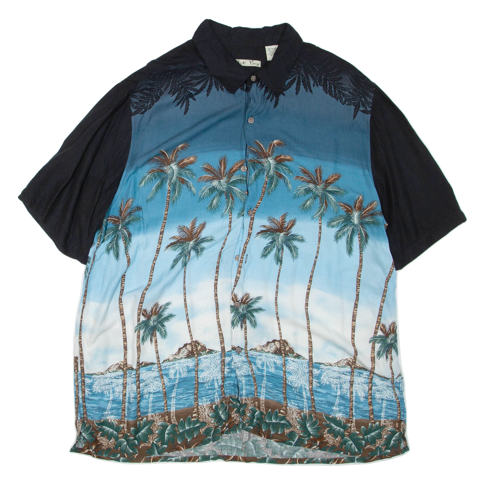 BATIK BAY Mens Hawaiian Shirt Black Floral XL Refurbished - N/A refurbished available on Cerqular