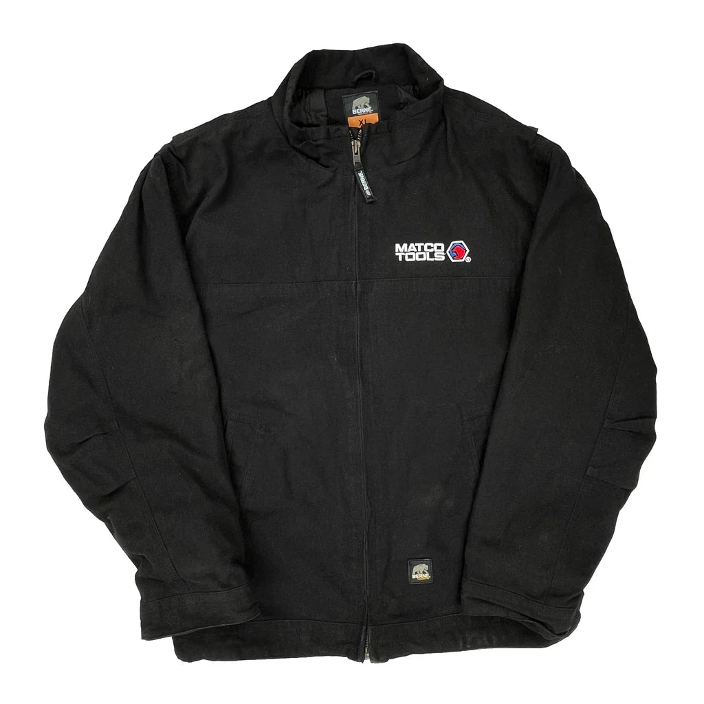 Berne Workwear Jacket - XL Black Cotton Refurbished - Thrifted (note: this is a term often used to describe second- refurbished available on Cerqular