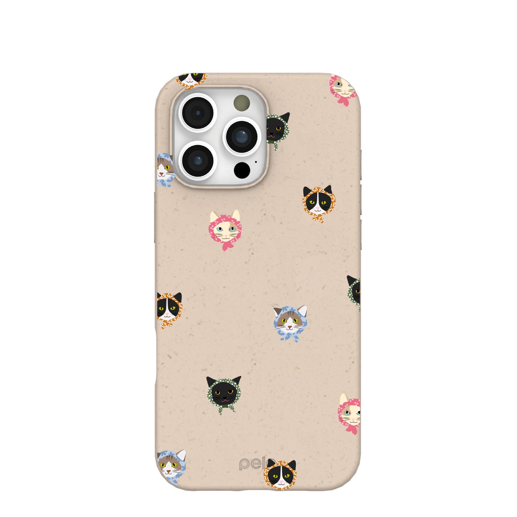 Seashell Cat Couture iPhone 16 Pro Max Case Refurbished - Pela Case refurbished available on Cerqular