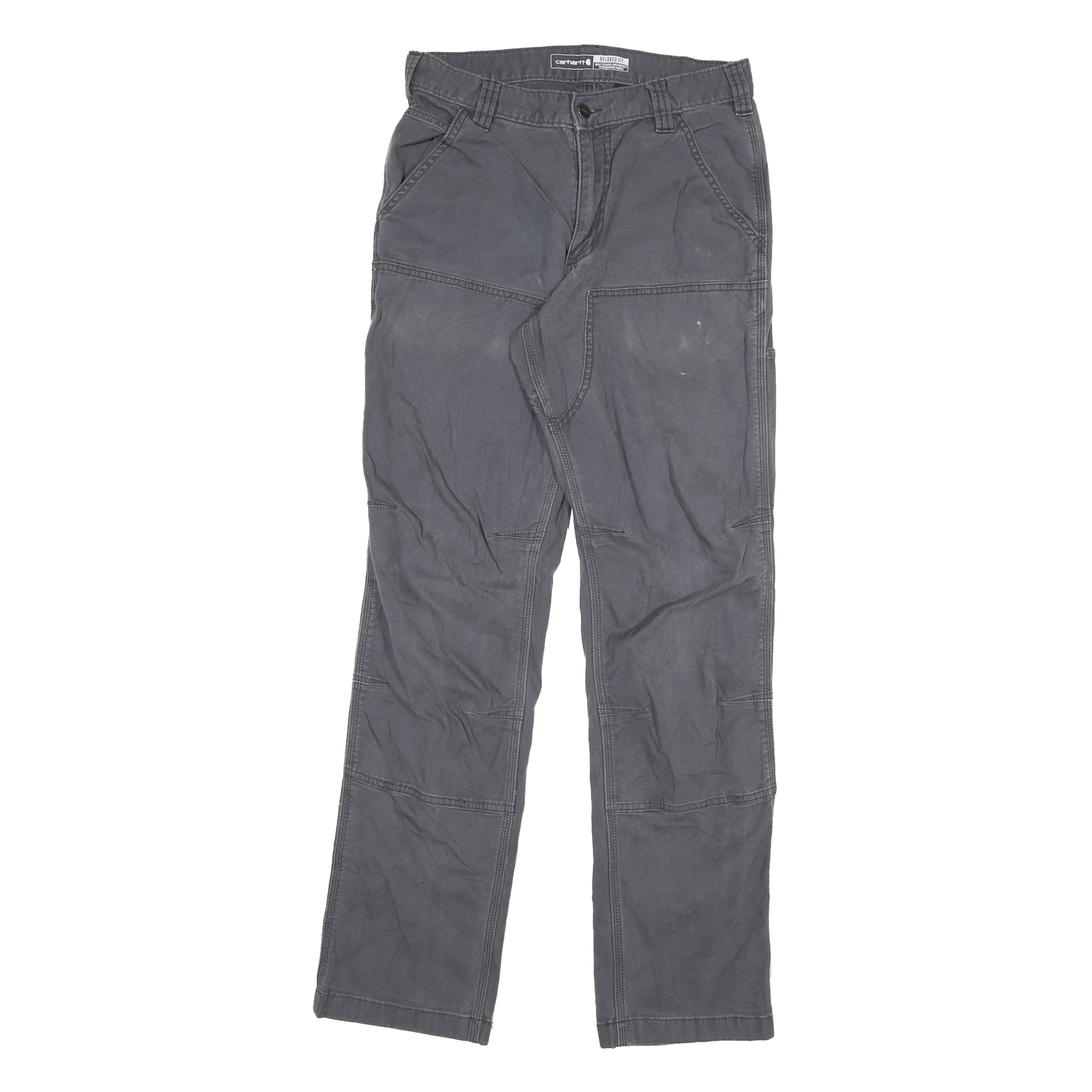 CARHARTT Mens Relaxed Fit Workwear Jeans Blue Cotton Blend W28 L30 Durable Refurbished - N/A refurbished available on Cerqular