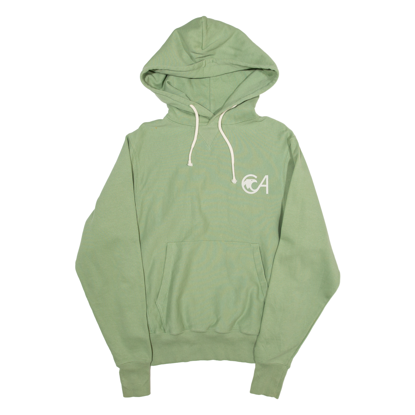 CHAMPION REVERSE WEAVE Mens Green Hoodie S Refurbished - N/A refurbished available on Cerqular
