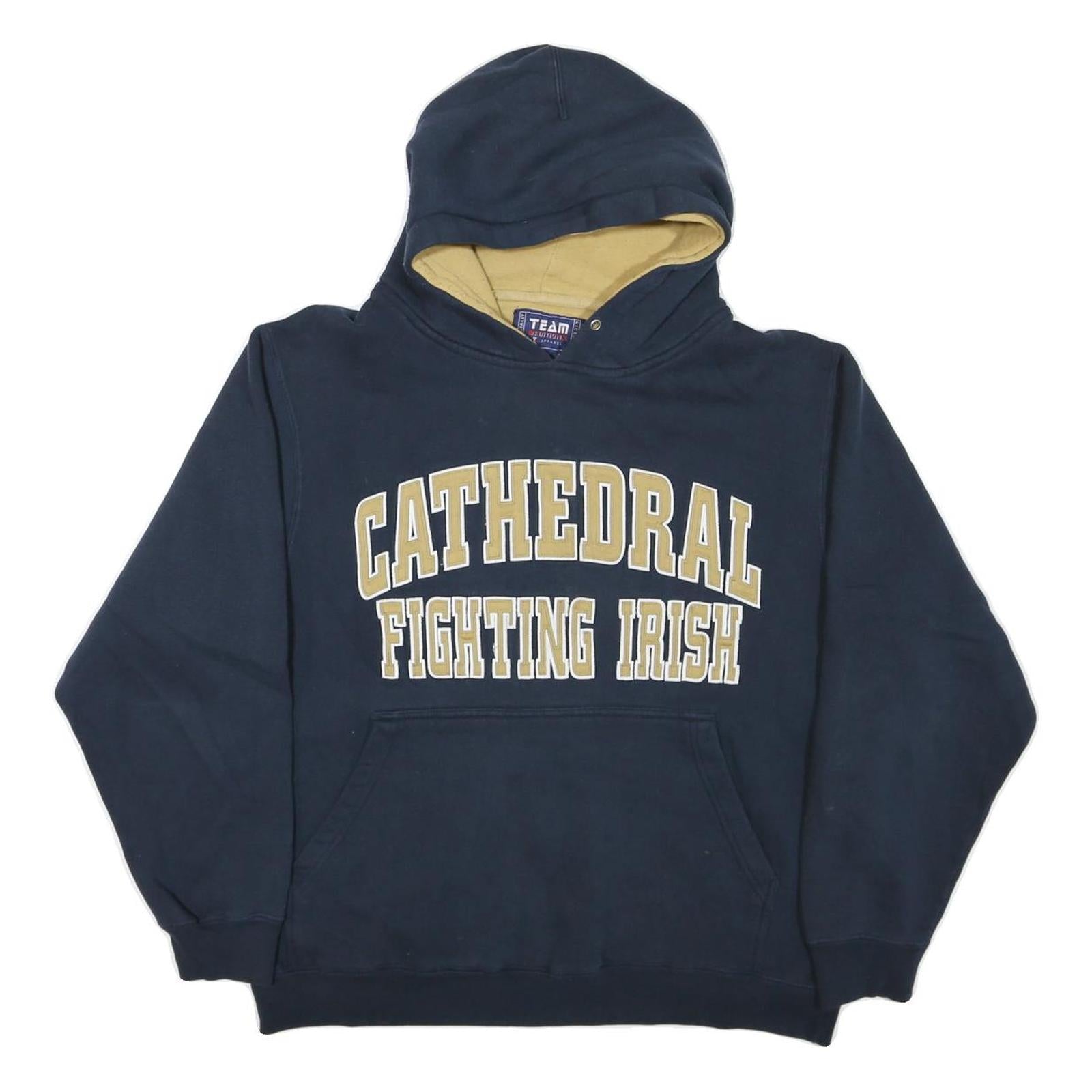 Buy TEAM EDITION Mens Navy & Gold Cathedral Fighting Irish Hoodie L Cotton Blend Refurbished - $20.79 TEAM EDITION Mens Navy & Gold Cathedral Fighting Irish Hoodie L Cotton Blend Refurbished - N/A refurbished available on Cerqular