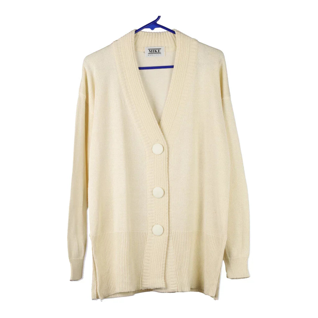 Unbranded Cardigan - XL Cream Cotton Refurbished - Thrifted (note: this is a term often used to describe second- refurbished available on Cerqular