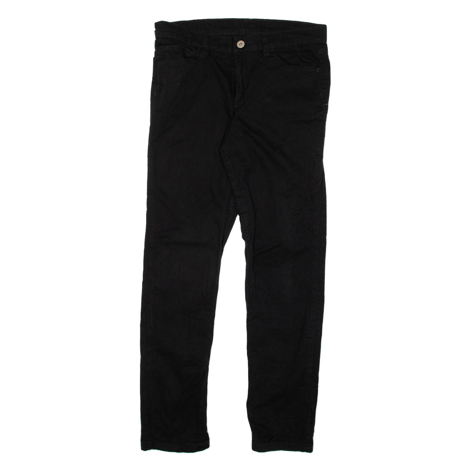 DICKIES Womens Trousers Black Slim Straight W28 L27 Refurbished - N/A refurbished available on Cerqular