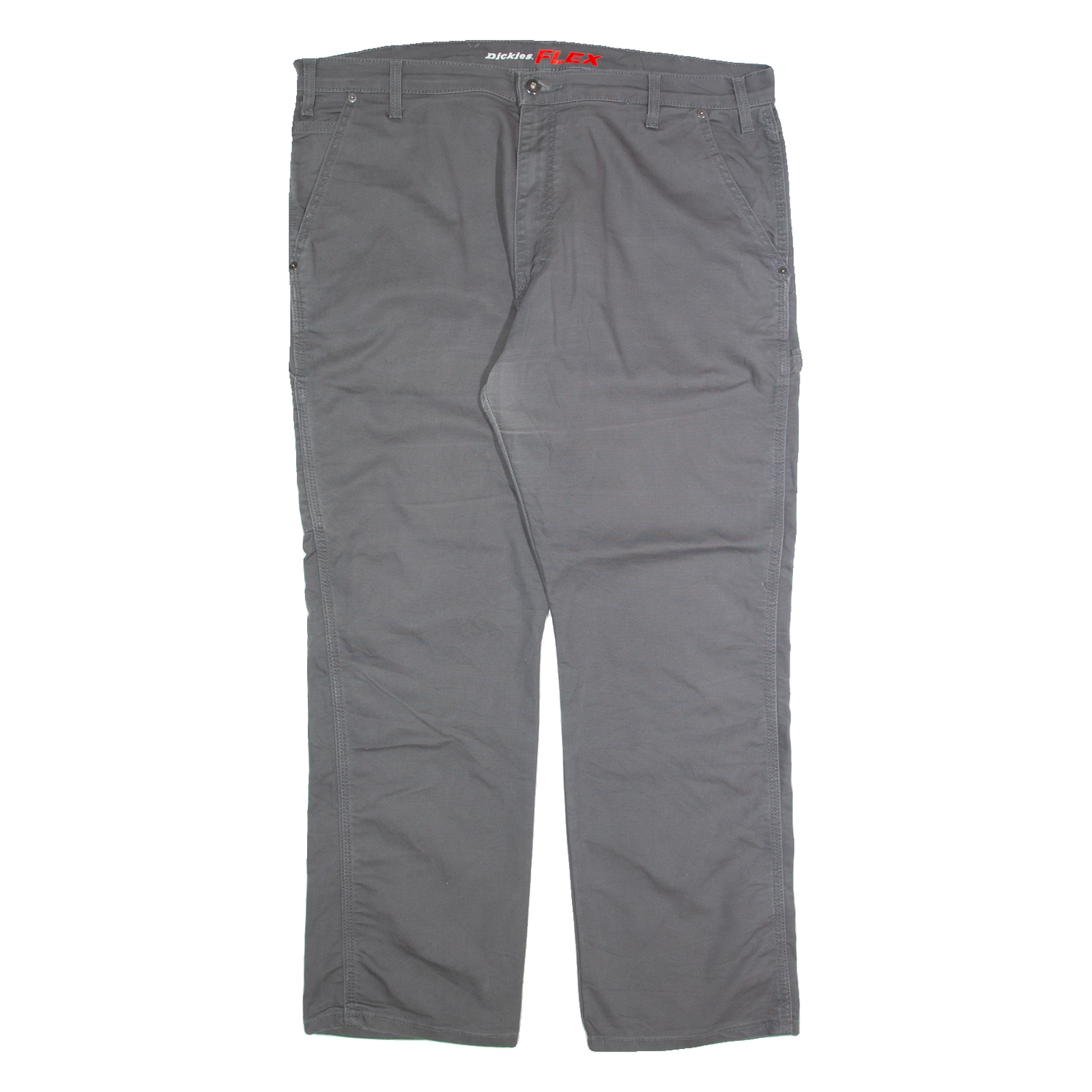 DICKIES Carpenter Cargo Mens Trousers Grey Regular Straight W42 L30 Refurbished - N/A refurbished available on Cerqular