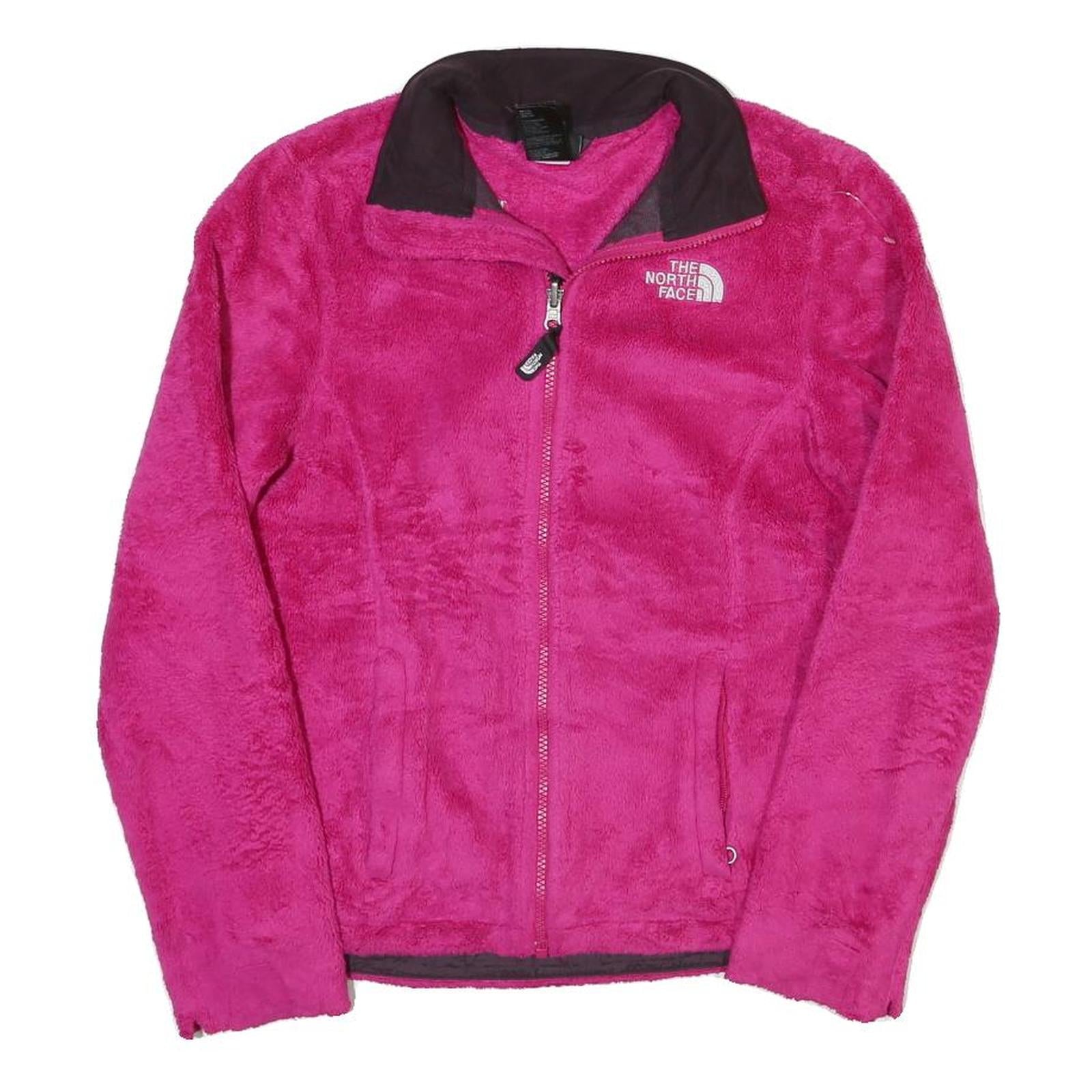 THE NORTH FACE Womens Pink Zip Fleece Jacket XS Polyester Blend Soft Warm Refurbished - N/A refurbished available on Cerqular
