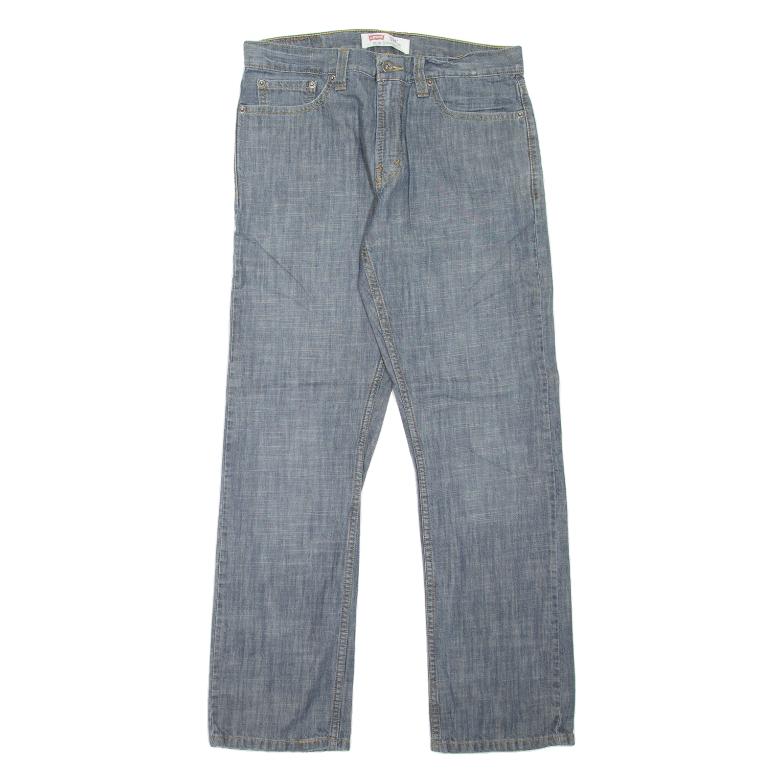 LEVI'S 514 Jeans Mens Blue Slim Straight W32 L30 Refurbished - N/A refurbished available on Cerqular