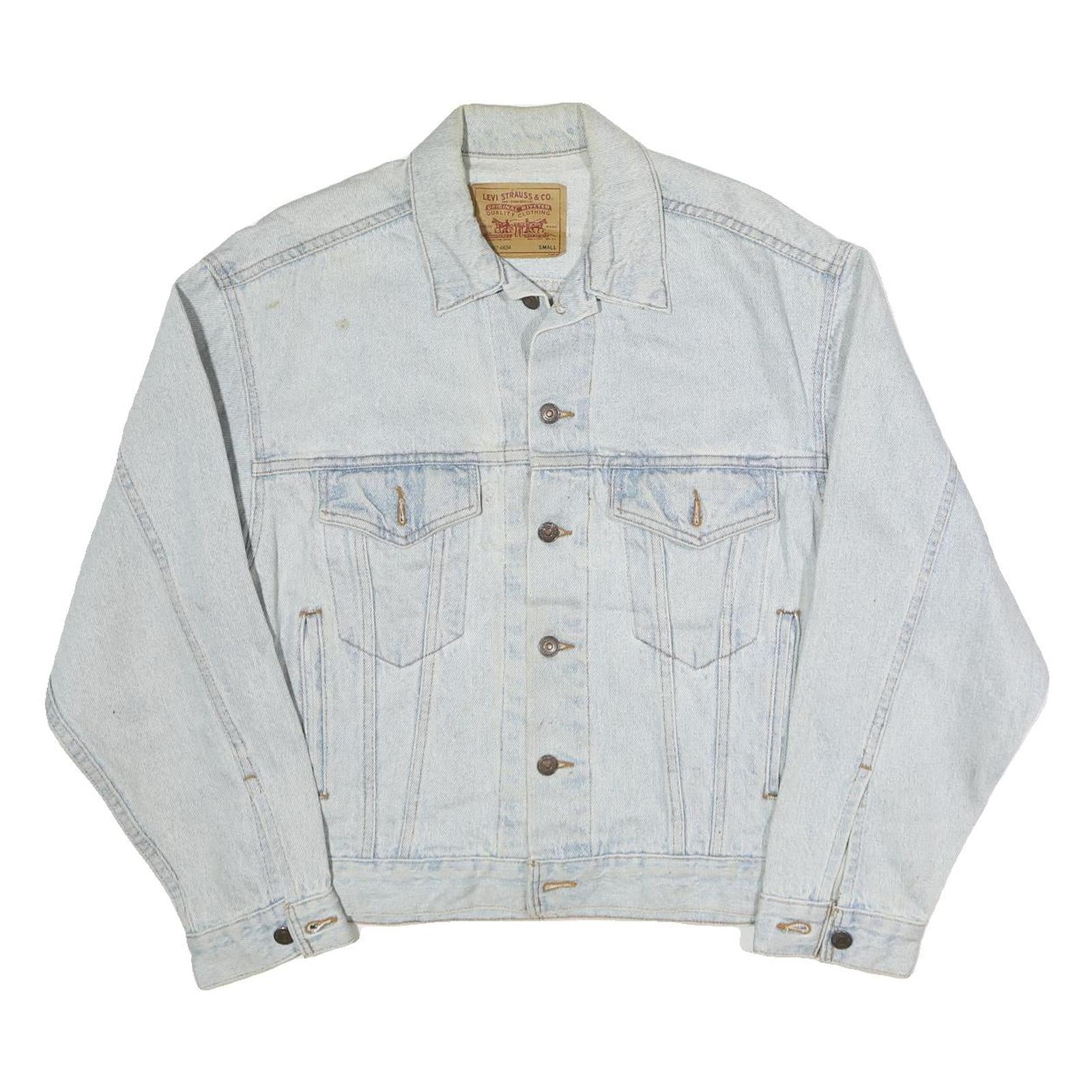 Buy LEVI'S Mens Blue Cotton Blend Denim Jacket S Button Closure Classic Fit Refurbished - $61.09 LEVI'S Mens Blue Cotton Blend Denim Jacket S Button Closure Classic Fit Refurbished - N/A refurbished available on Cerqular