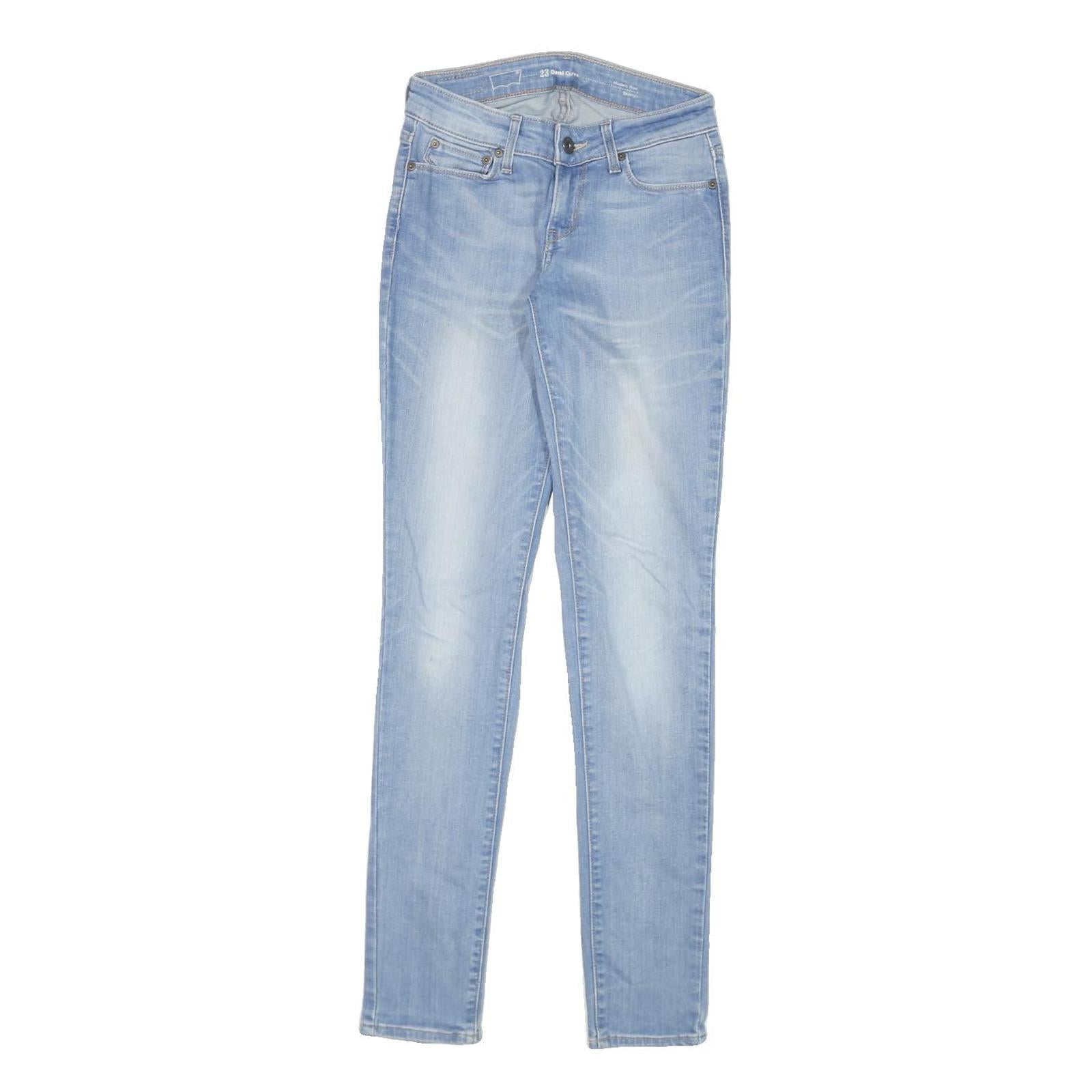 LEVI'S Womens Slim Light Blue Denim Jeans W24 L30 Zip Cotton Blend Skinny Fit Refurbished - N/A refurbished available on Cerqular