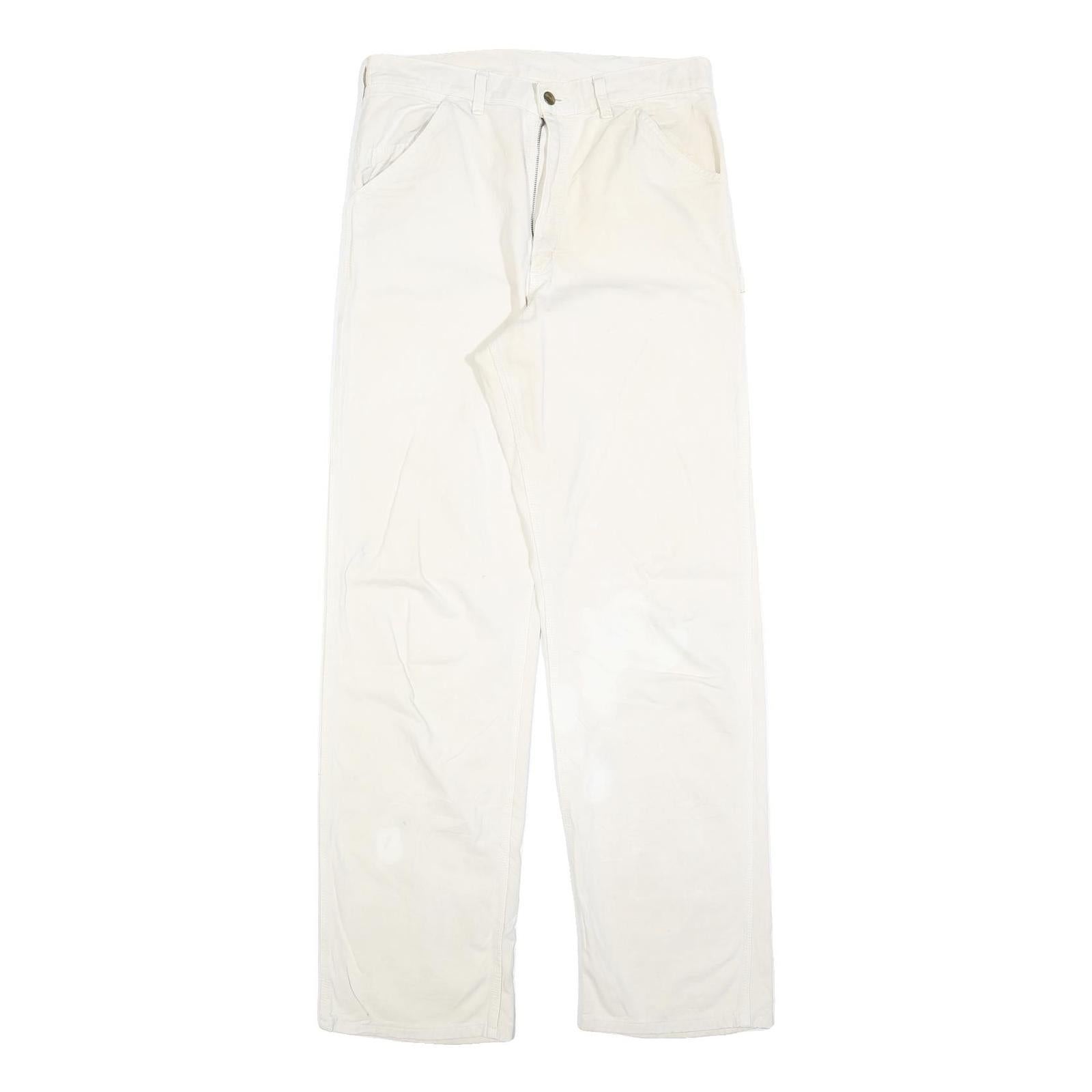 Buy CARHARTT Mens Relaxed White Cotton Blend Trousers W32 L34 Workwear Zip Closure Refurbished - $53.29 CARHARTT Mens Relaxed White Cotton Blend Trousers W32 L34 Workwear Zip Closure Refurbished - N/A refurbished available on Cerqular