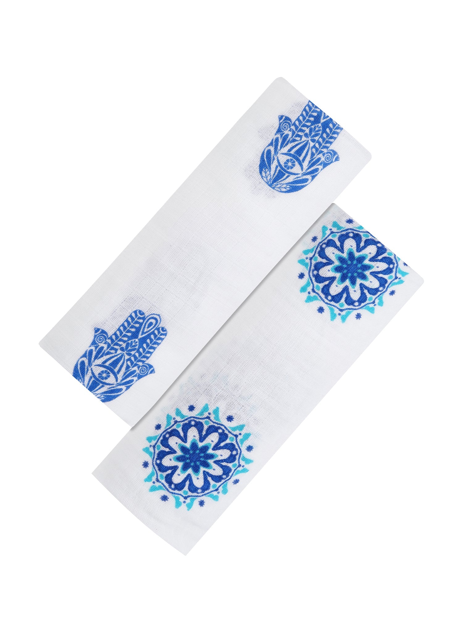 Organic Swaddle Set - Protector Series (Hamsa & Mandala) Refurbished - Malabar Baby refurbished available on Cerqular