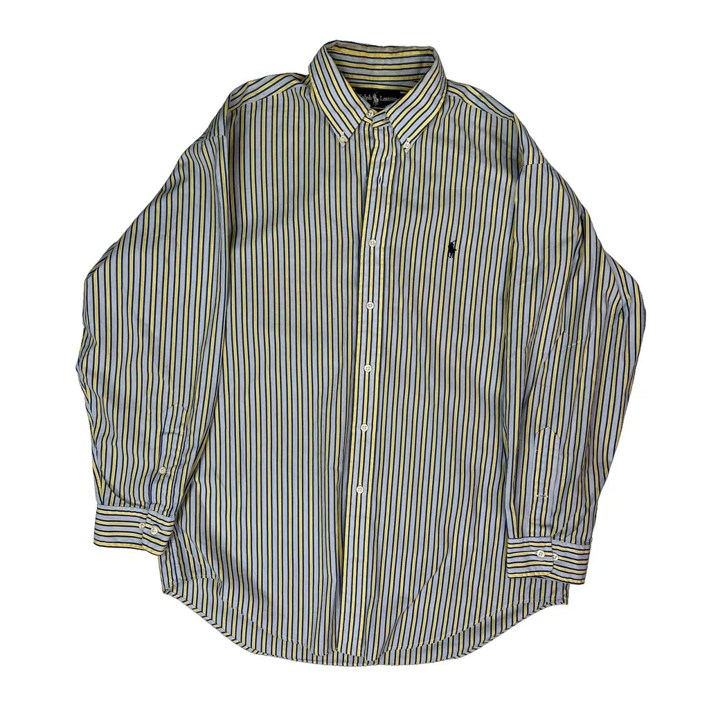 Ralph Lauren Striped Shirt - Large Multicoloured Cotton Refurbished - Thrifted (note: this is a term often used to describe second- refurbished available on Cerqular