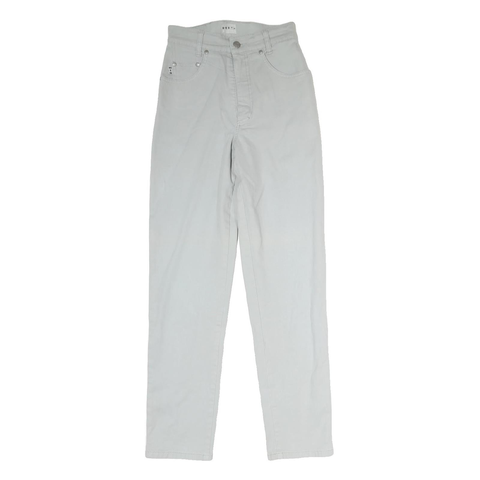 H.I.S Mens Slim Jeans White Cotton Blend Zip W25 L29 Casual Classic Fit Refurbished - N/A refurbished available on Cerqular