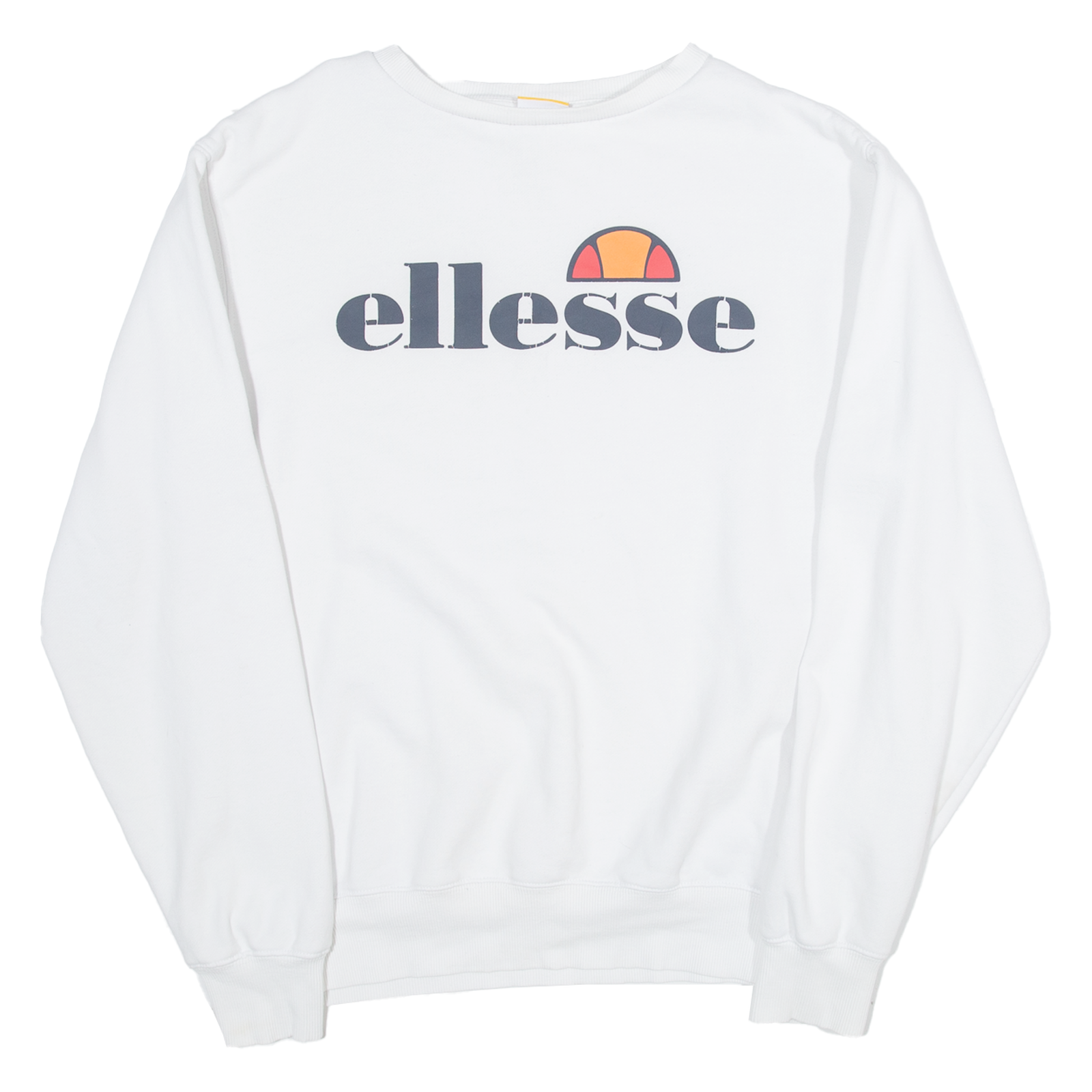 ELLESSE Womens Sweatshirt White UK 12 Refurbished - N/A refurbished available on Cerqular