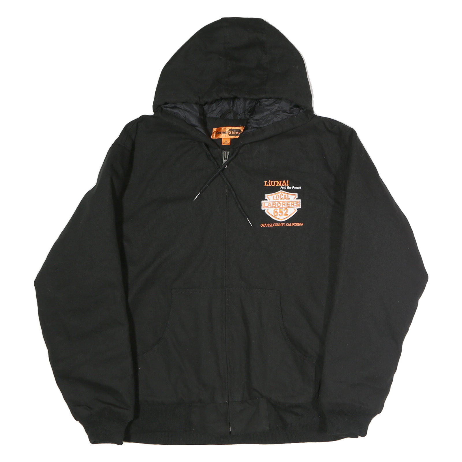 Buy CORNERSTONE Mens Black Zip Cotton Jacket M Plain Hooded Casual Refurbished - $37.69 CORNERSTONE Mens Black Zip Cotton Jacket M Plain Hooded Casual Refurbished - N/A refurbished available on Cerqular