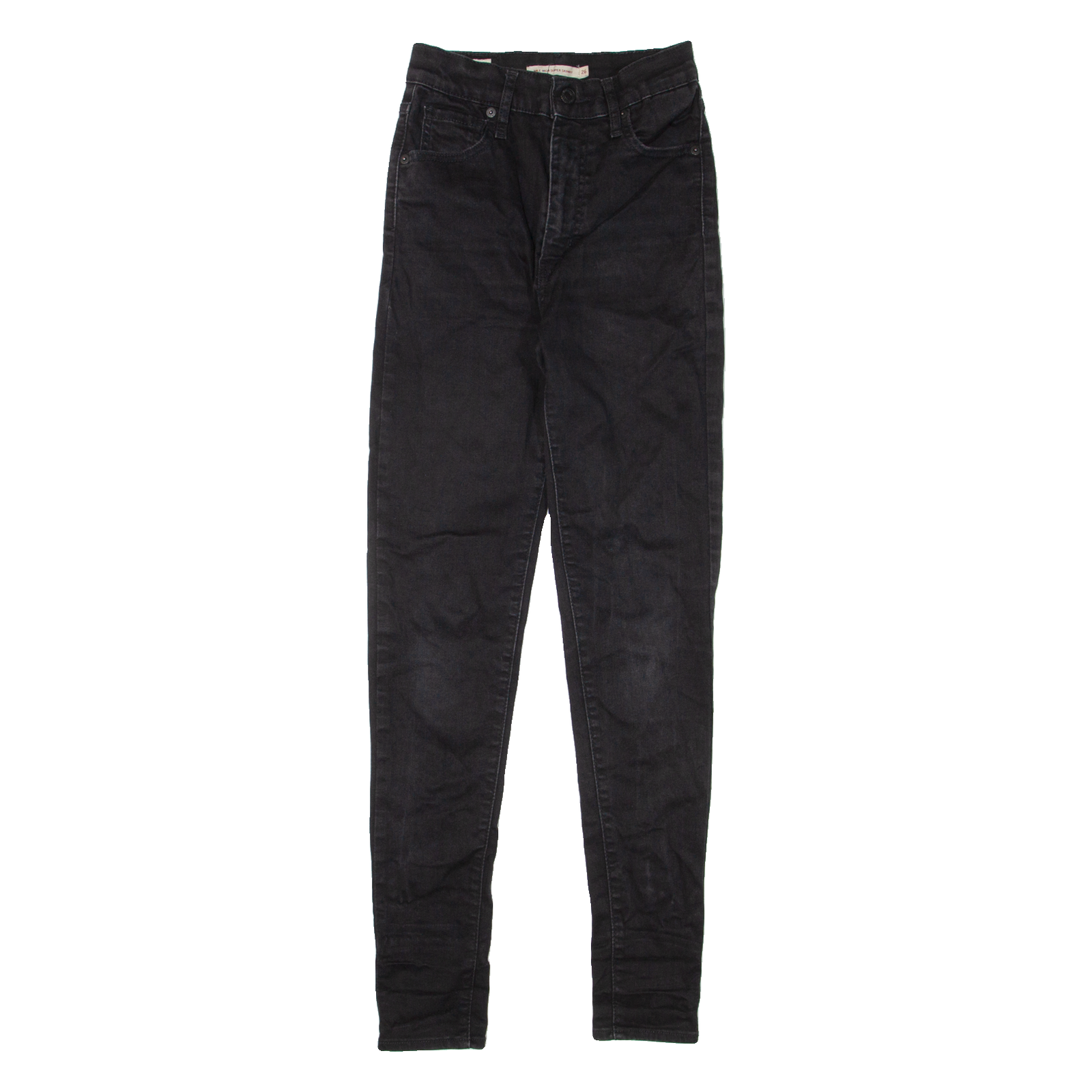 LEVI'S Mile High BIG E Womens Jeans Black Slim Skinny W22 L30 Refurbished - N/A refurbished available on Cerqular