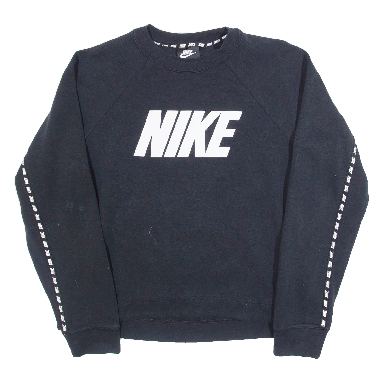 NIKE Womens Sweatshirt Black Crew Neck S Refurbished - N/A refurbished available on Cerqular