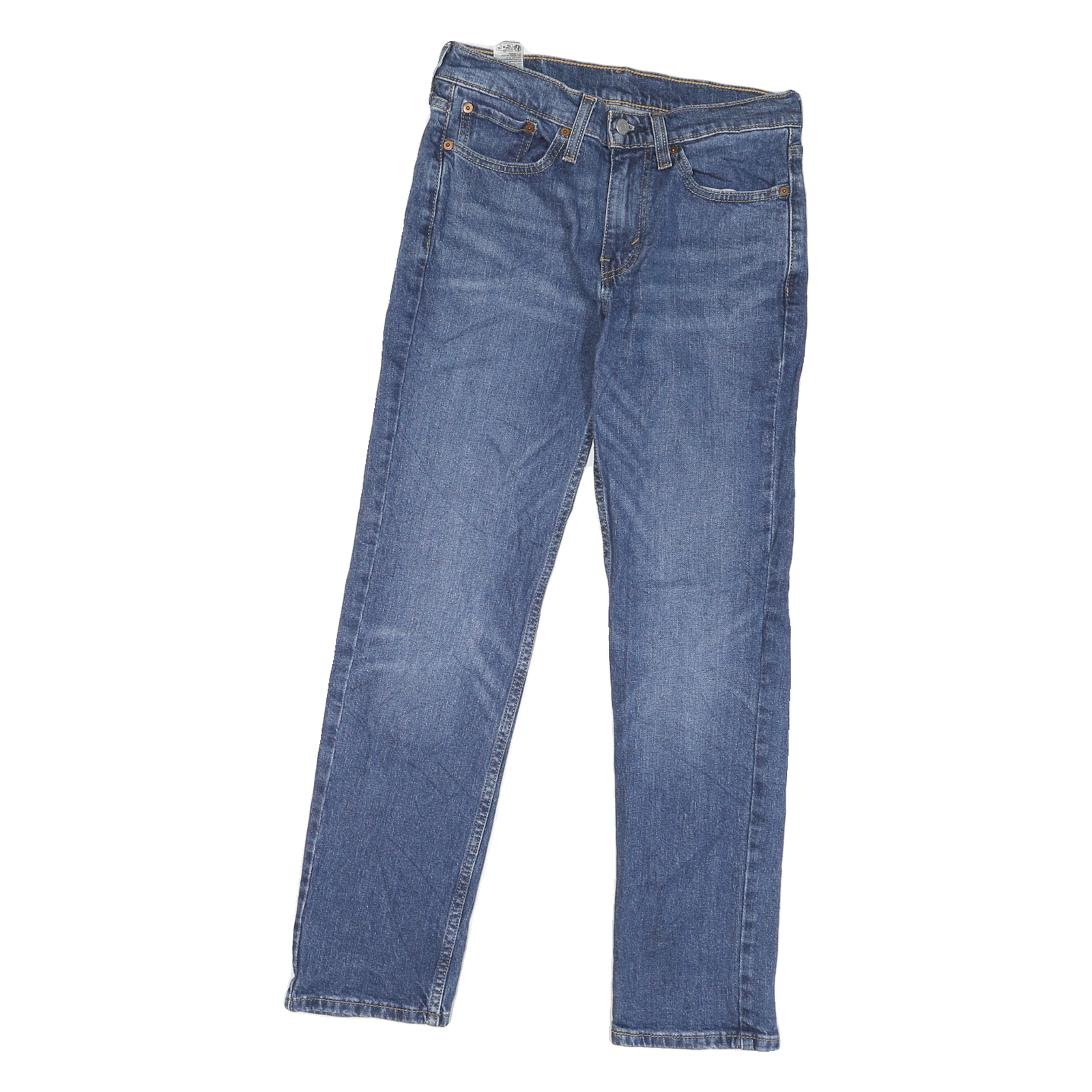 LEVI'S 514 Slim Mens Jeans Blue Denim Slim Straight Denim Medium W29 L27 Casual Refurbished - N/A refurbished available on Cerqular