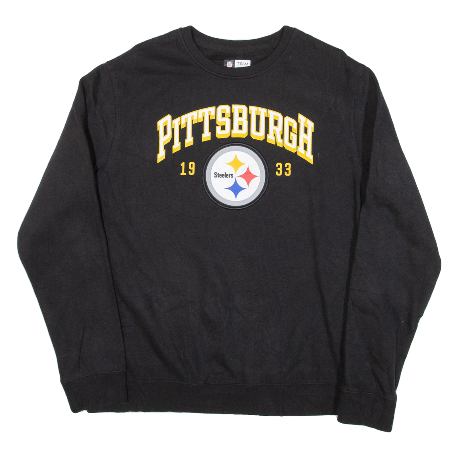 NFL Pittsburgh Mens Sweatshirt Black USA L Refurbished - N/A refurbished available on Cerqular
