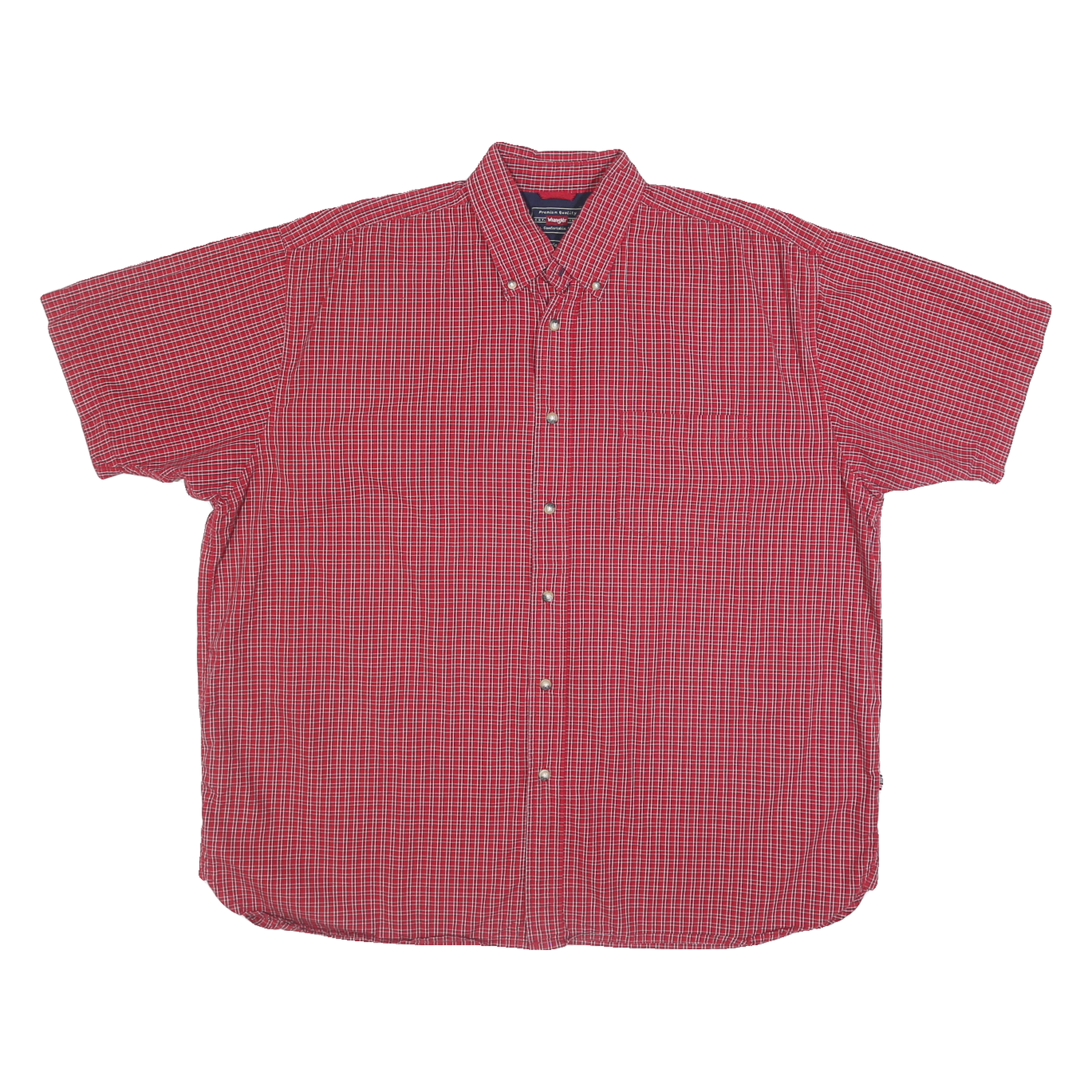 Buy WRANGLER Mens Red Check Shirt XL Button-Down Collar Short Sleeve Cotton Casual Refurbished - $24.69 WRANGLER Mens Red Check Shirt XL Button-Down Collar Short Sleeve Cotton Casual Refurbished - N/A refurbished available on Cerqular