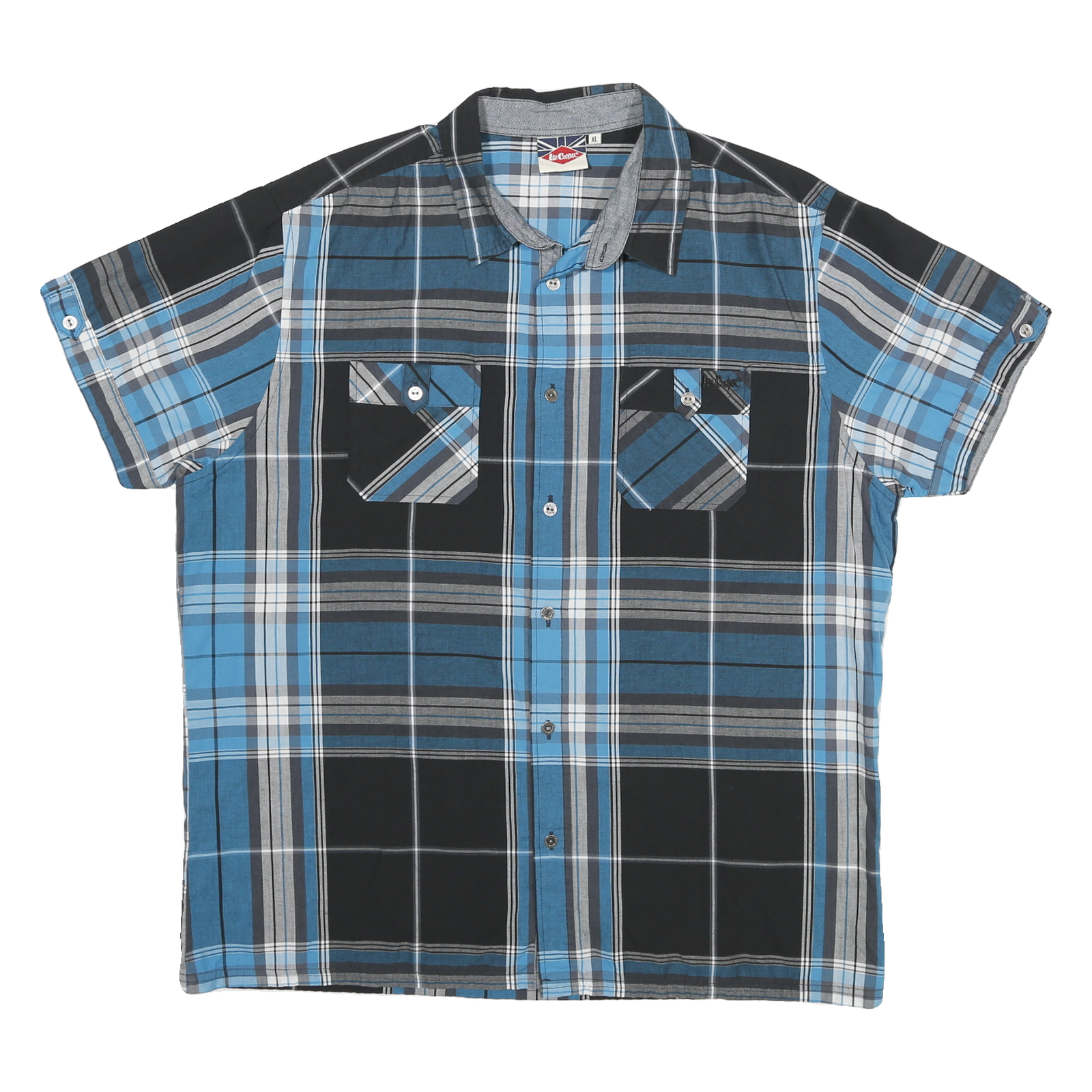Buy LEE COOPER Mens Blue & Black Plaid Shirt XL Cotton Blend Short Sleeve Casual Refurbished - $23.39 LEE COOPER Mens Blue & Black Plaid Shirt XL Cotton Blend Short Sleeve Casual Refurbished - N/A refurbished available on Cerqular