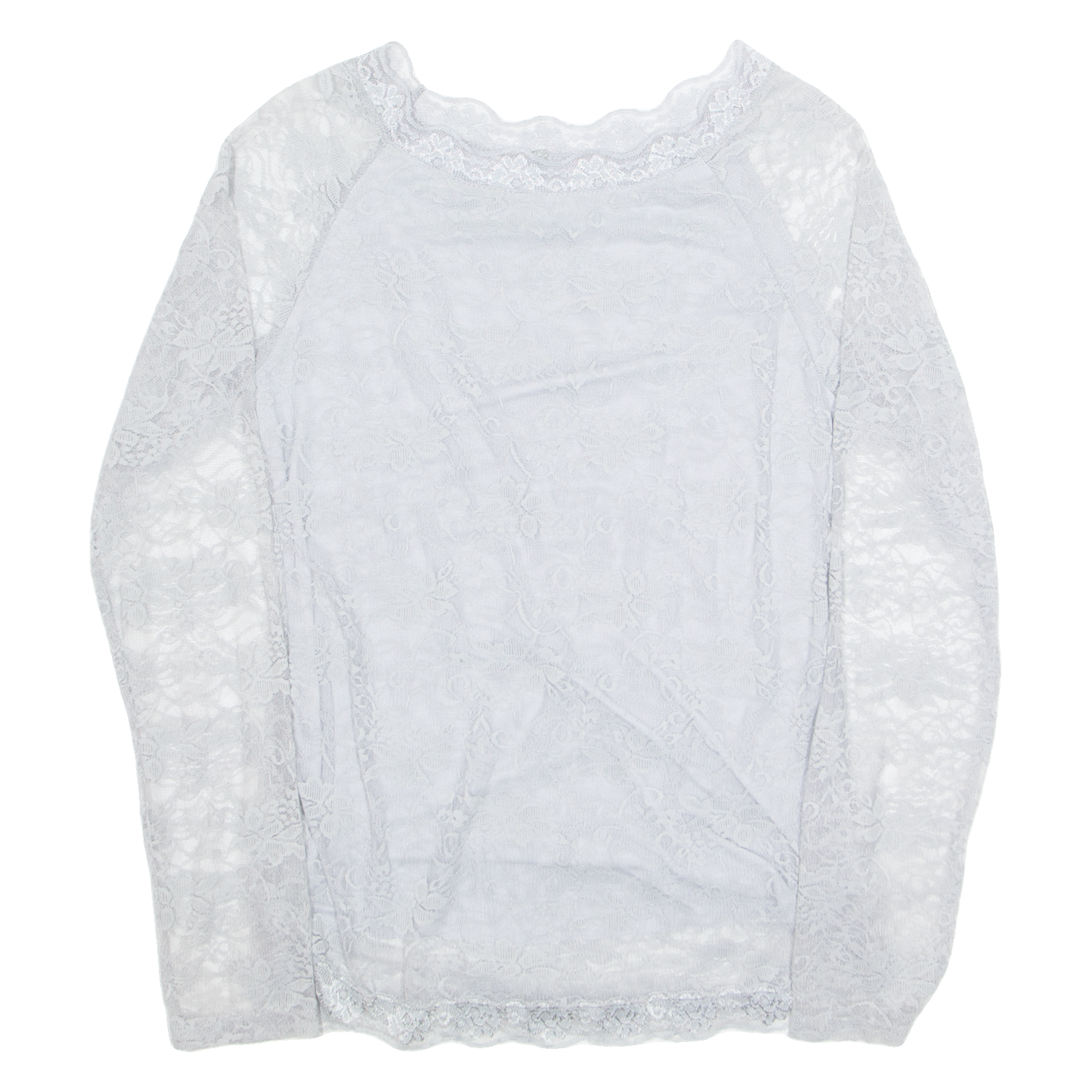 Womens Top Grey Long Sleeve Nylon M Refurbished - N/A refurbished available on Cerqular