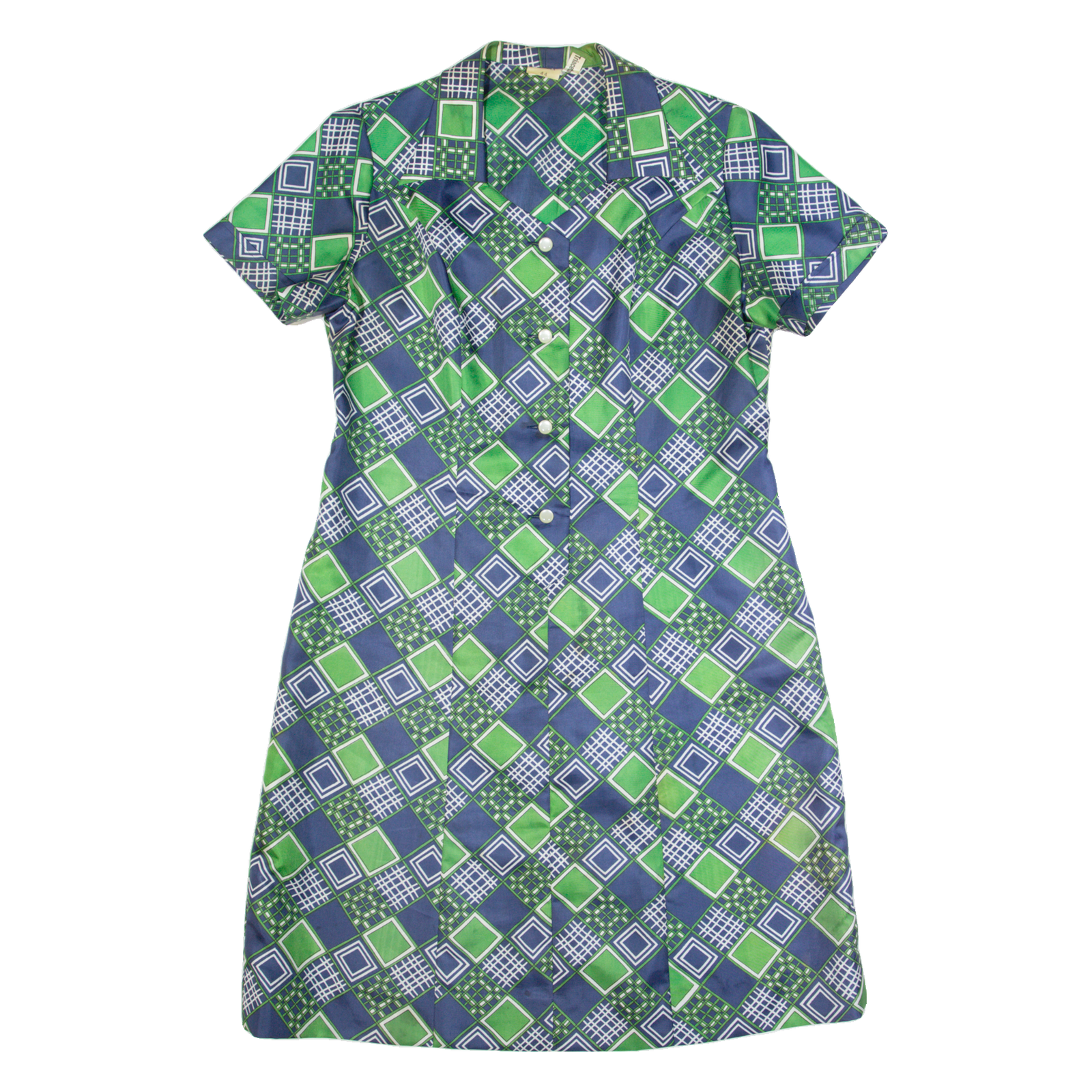 Buy Womens Day Dress Blue 90s Geometric Short Sleeve Midi L Refurbished - $27.29 Womens Day Dress Blue 90s Geometric Short Sleeve Midi L Refurbished - N/A refurbished available on Cerqular