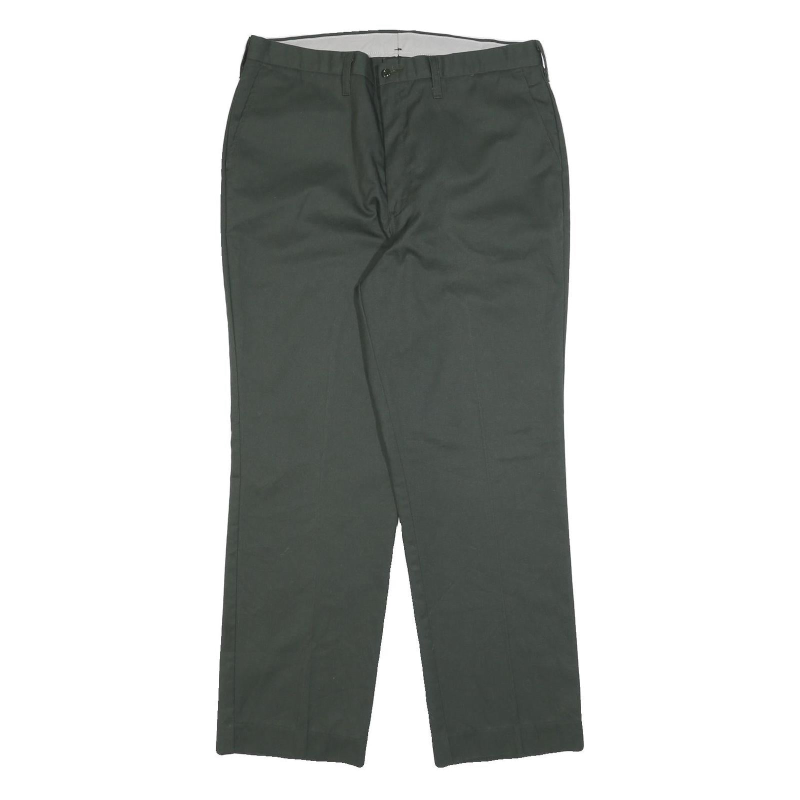 DICKIES Mens Cotton Blend Black Relaxed Straight Trousers W36 L29 Workwear Refurbished - N/A refurbished available on Cerqular