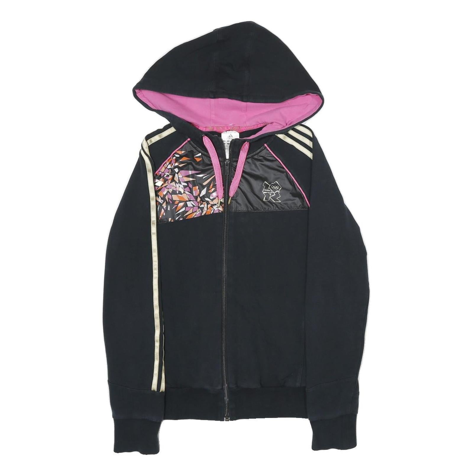 Buy ADIDAS Womens Black & Pink Zip Hoodie UK 12 Cotton Blend Sport Casual Refurbished - $33.79 ADIDAS Womens Black & Pink Zip Hoodie UK 12 Cotton Blend Sport Casual Refurbished - N/A refurbished available on Cerqular