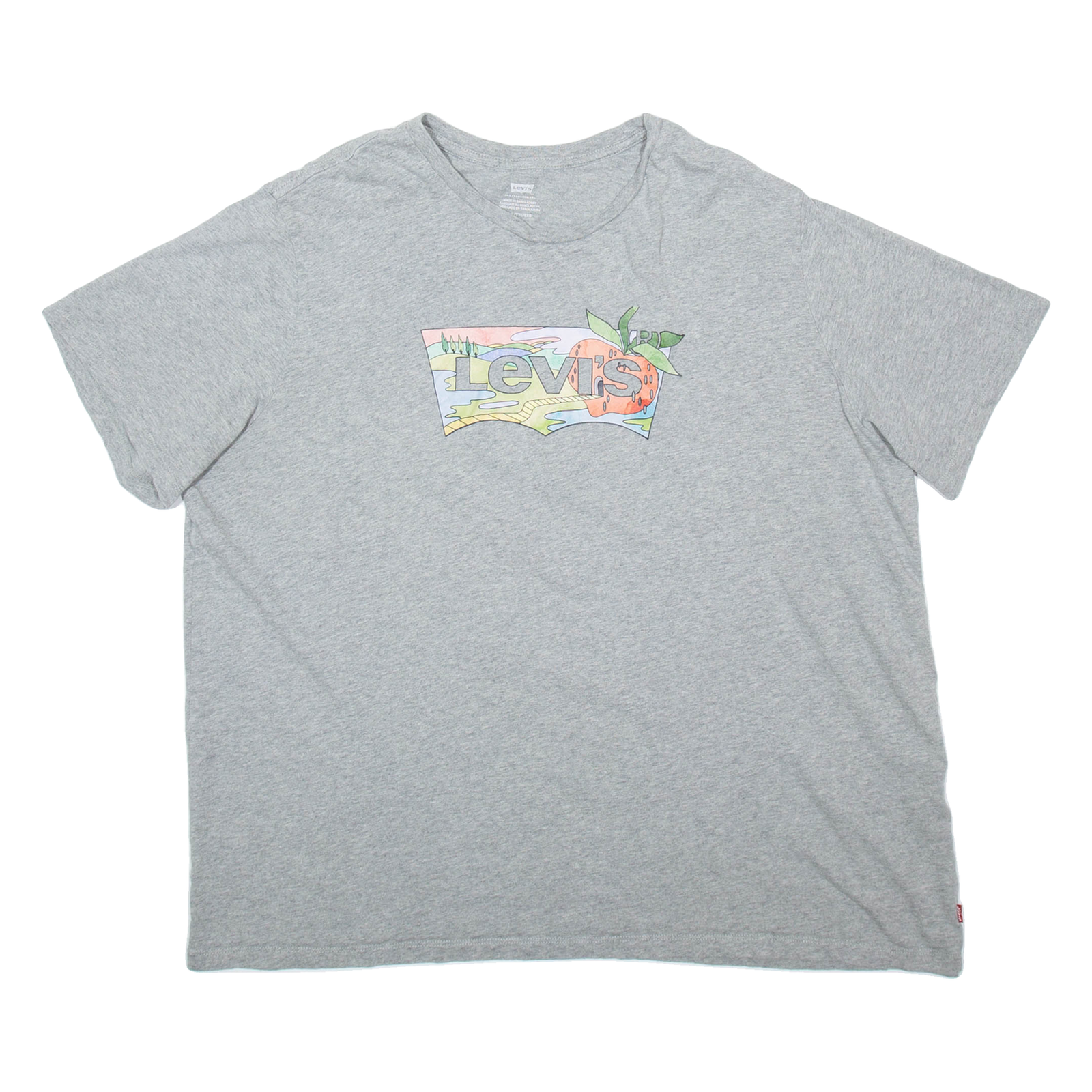 LEVI'S Mens T-Shirt Grey 2XL Refurbished - N/A refurbished available on Cerqular