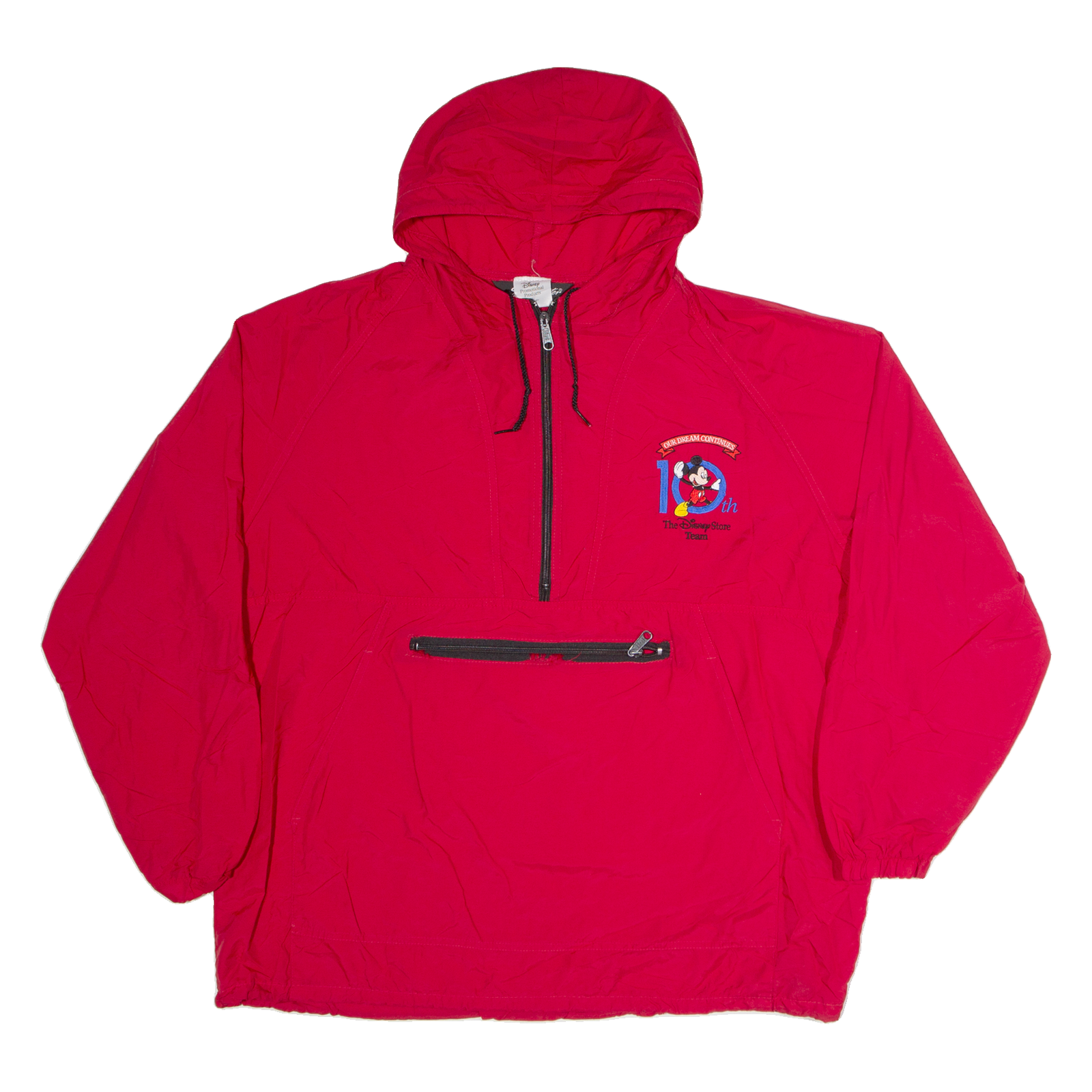 SPORTS MASTER Mickey Mouse Mens Track Jacket Red Hooded XL Refurbished - N/A refurbished available on Cerqular