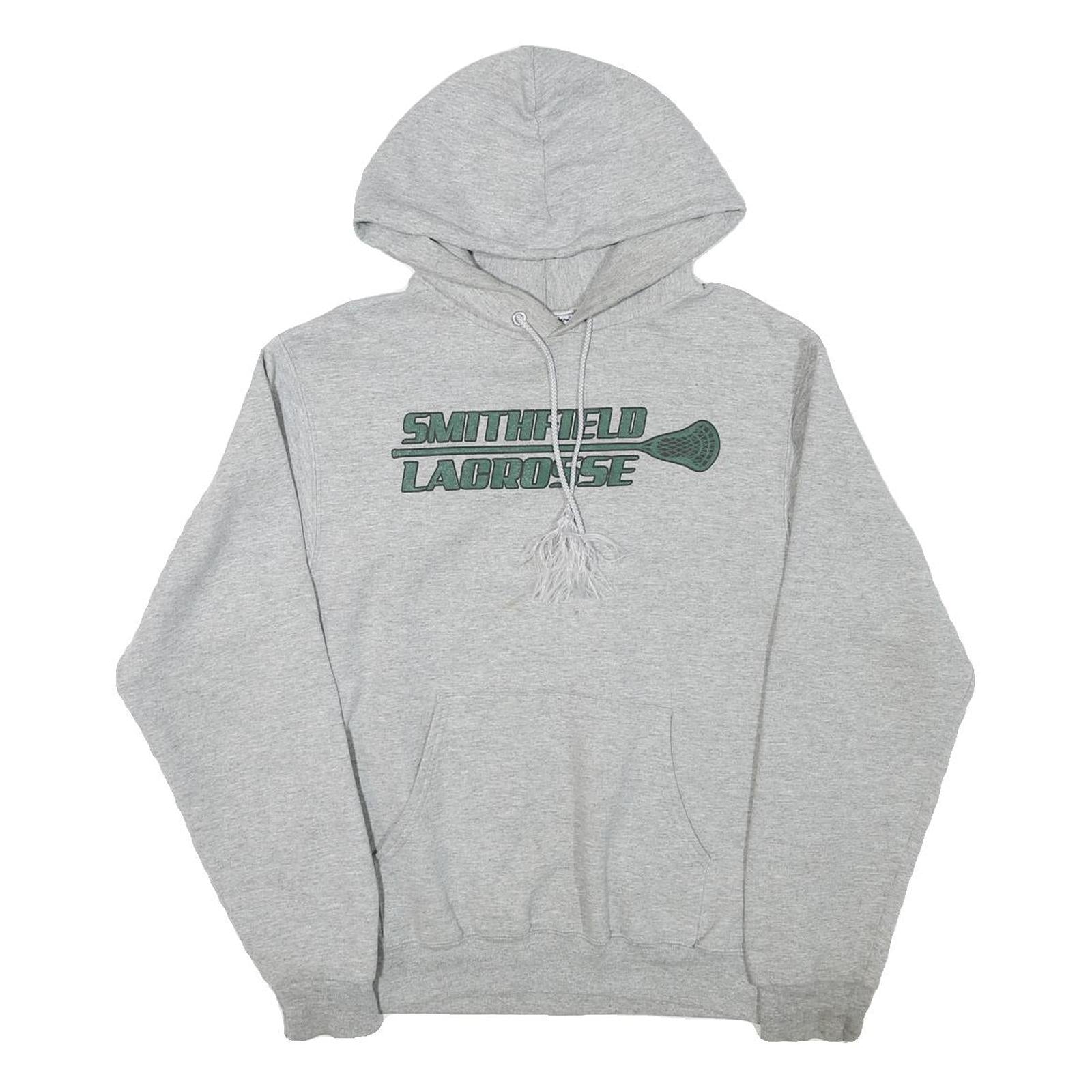CHAMPION Mens Grey Smithfield Lacrosse Hoodie S Cotton Blend Pullover Refurbished - N/A refurbished available on Cerqular