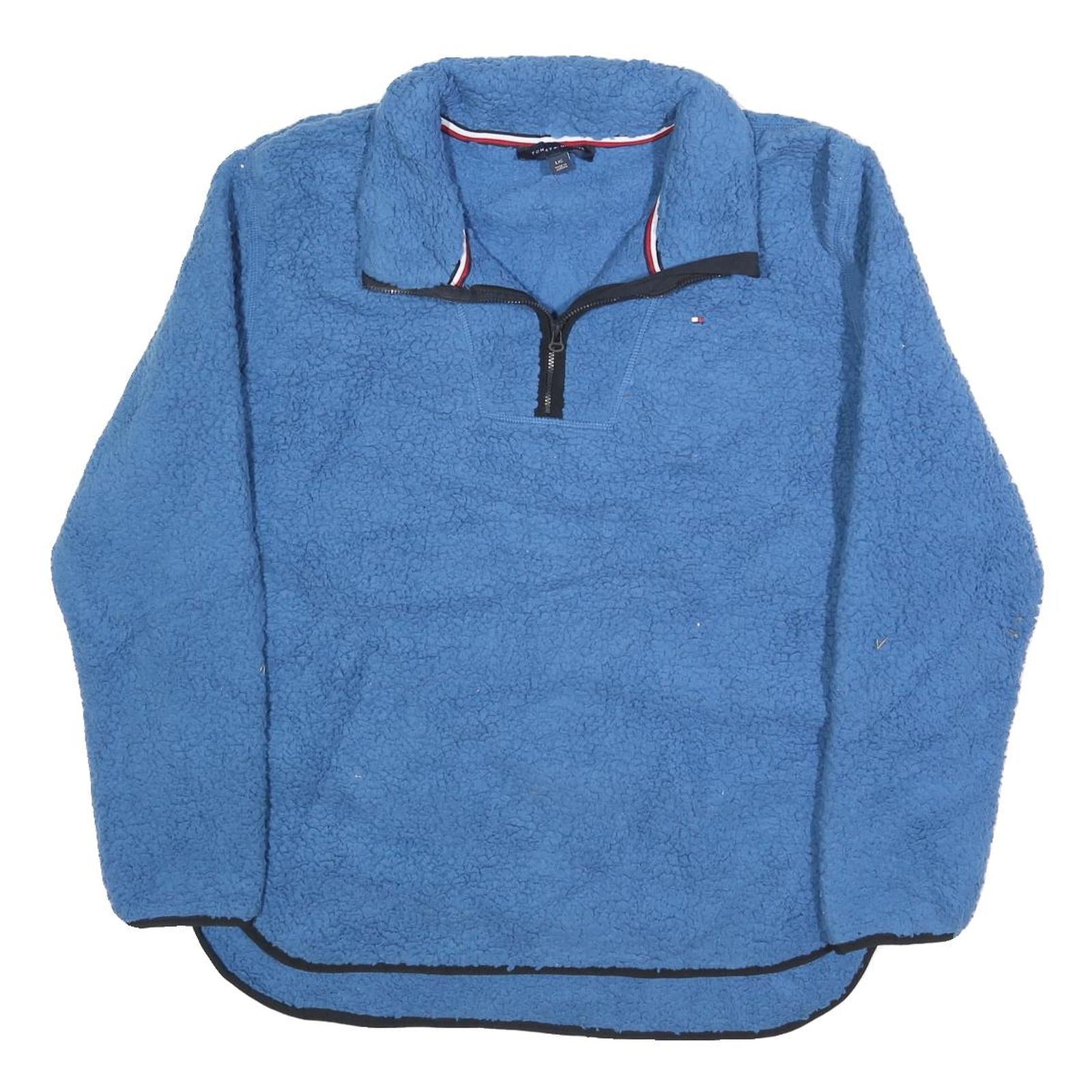 Buy TOMMY HILFIGER Womens Blue Fleece Pullover Plain Crew Neck Basic Knit L Casual Refurbished - $40.29 TOMMY HILFIGER Womens Blue Fleece Pullover Plain Crew Neck Basic Knit L Casual Refurbished - N/A refurbished available on Cerqular