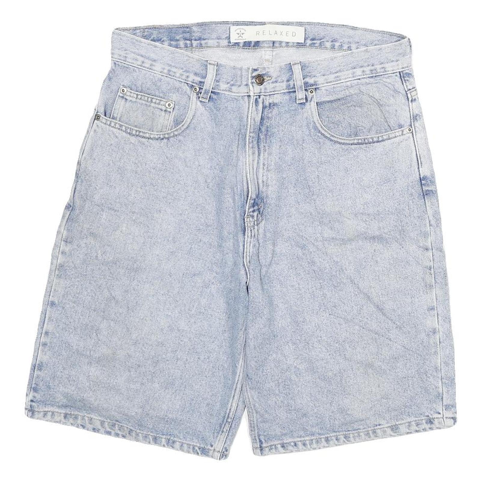 ARIZONA Mens Shorts Blue Denim Relaxed XL W32 Casual Cotton Blend Refurbished - N/A refurbished available on Cerqular