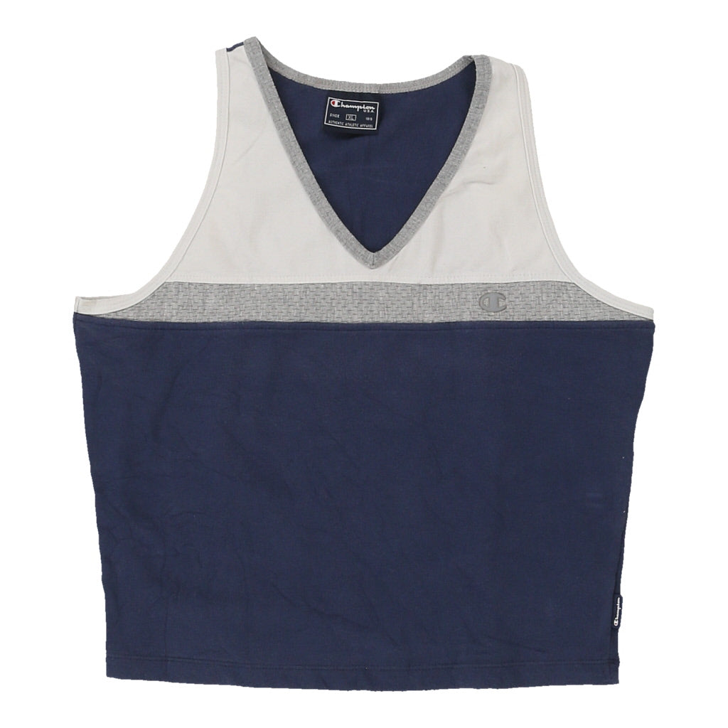 Champion Vest - XL Block Colour Cotton Refurbished - Thrifted (note: this is a term often used to describe second- refurbished available on Cerqular