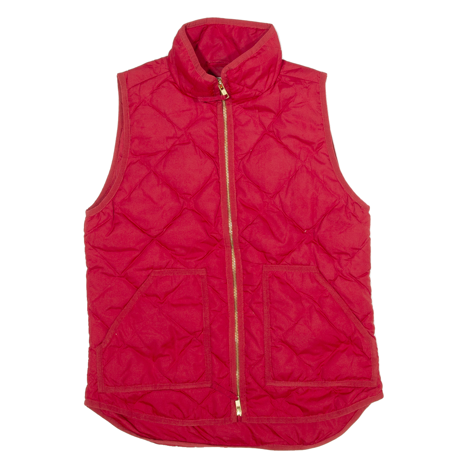 J CREW Womens Puffer Gilet Red XS Refurbished - N/A refurbished available on Cerqular