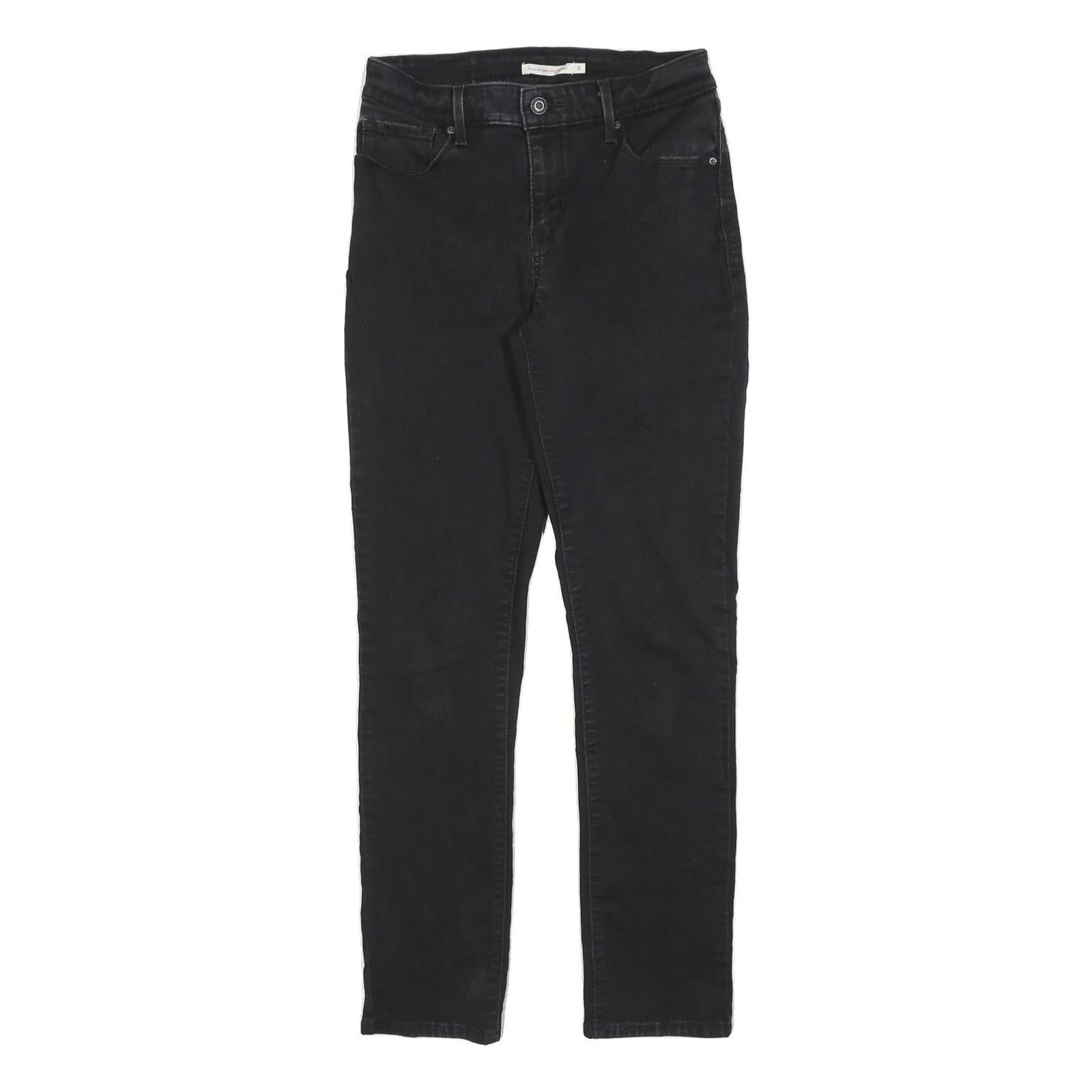 LEVI'S Womens Jeans Black Classic Skinny Denim W29 L30 Zip Cotton Blend Refurbished - N/A refurbished available on Cerqular